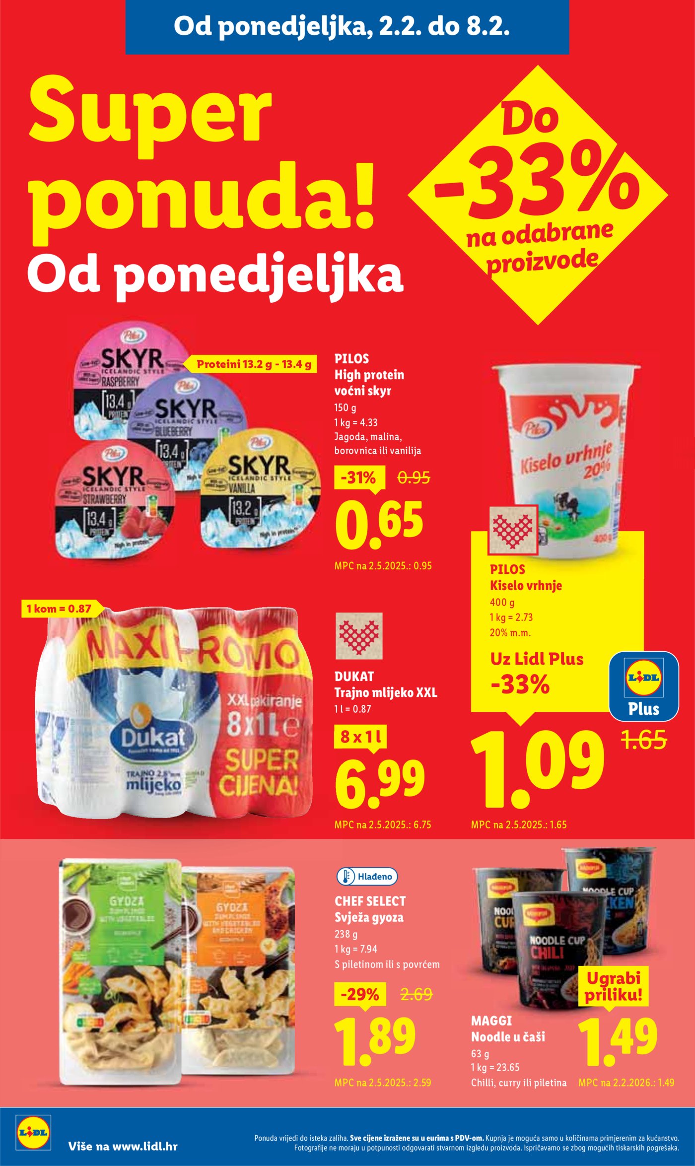 Lidl Super ponuda od ponedjeljka 02.02.-08.02.2026.
