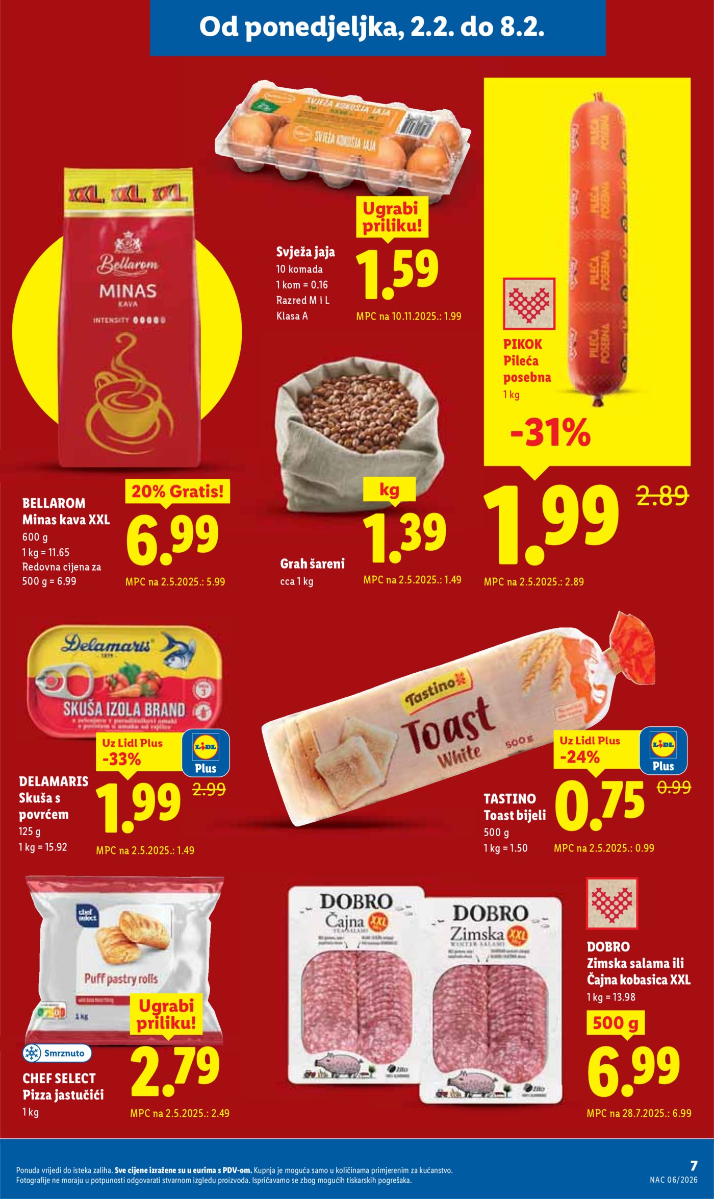 Lidl Super ponuda od ponedjeljka 02.02.-08.02.2026.
