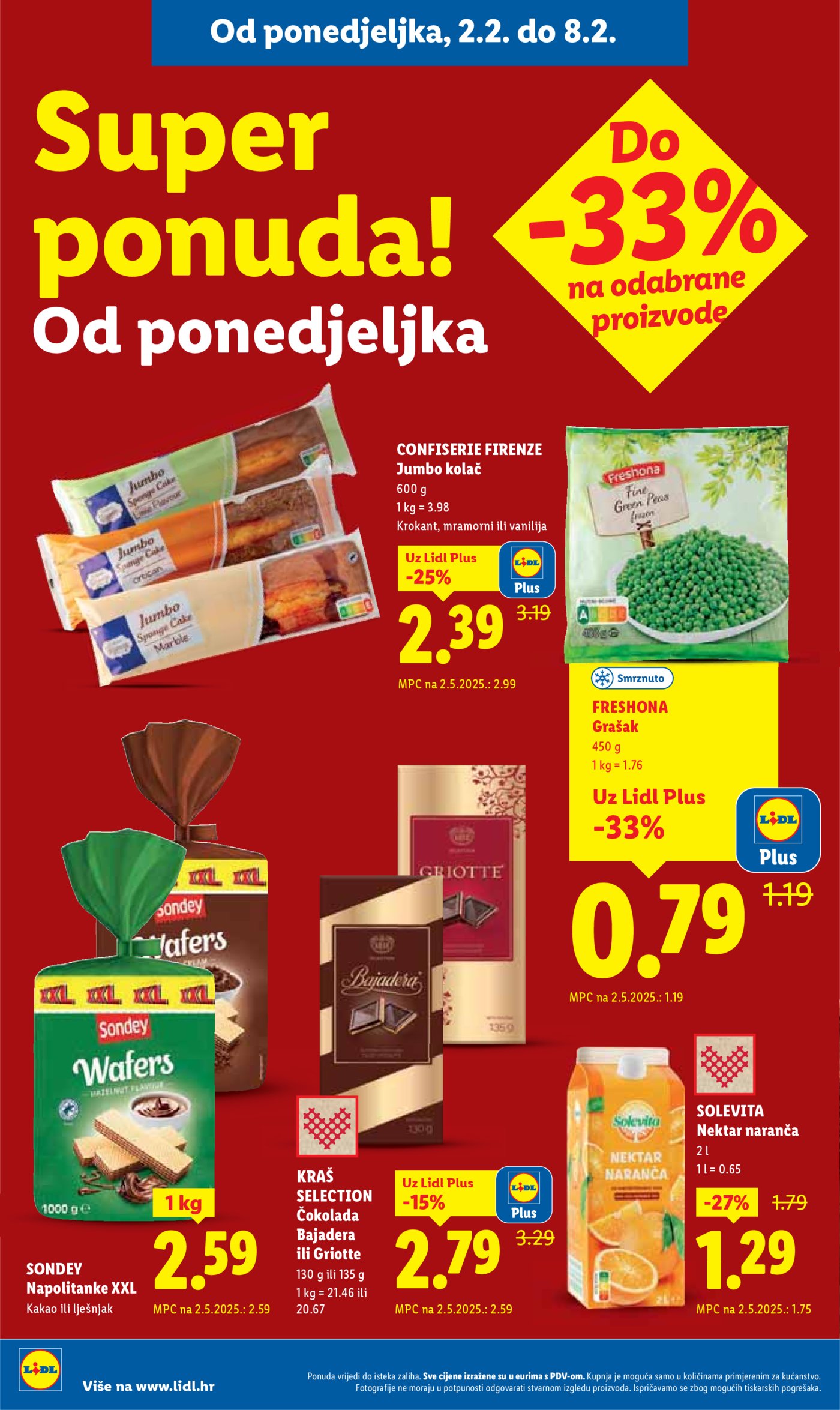 Lidl Super ponuda od ponedjeljka 02.02.-08.02.2026.