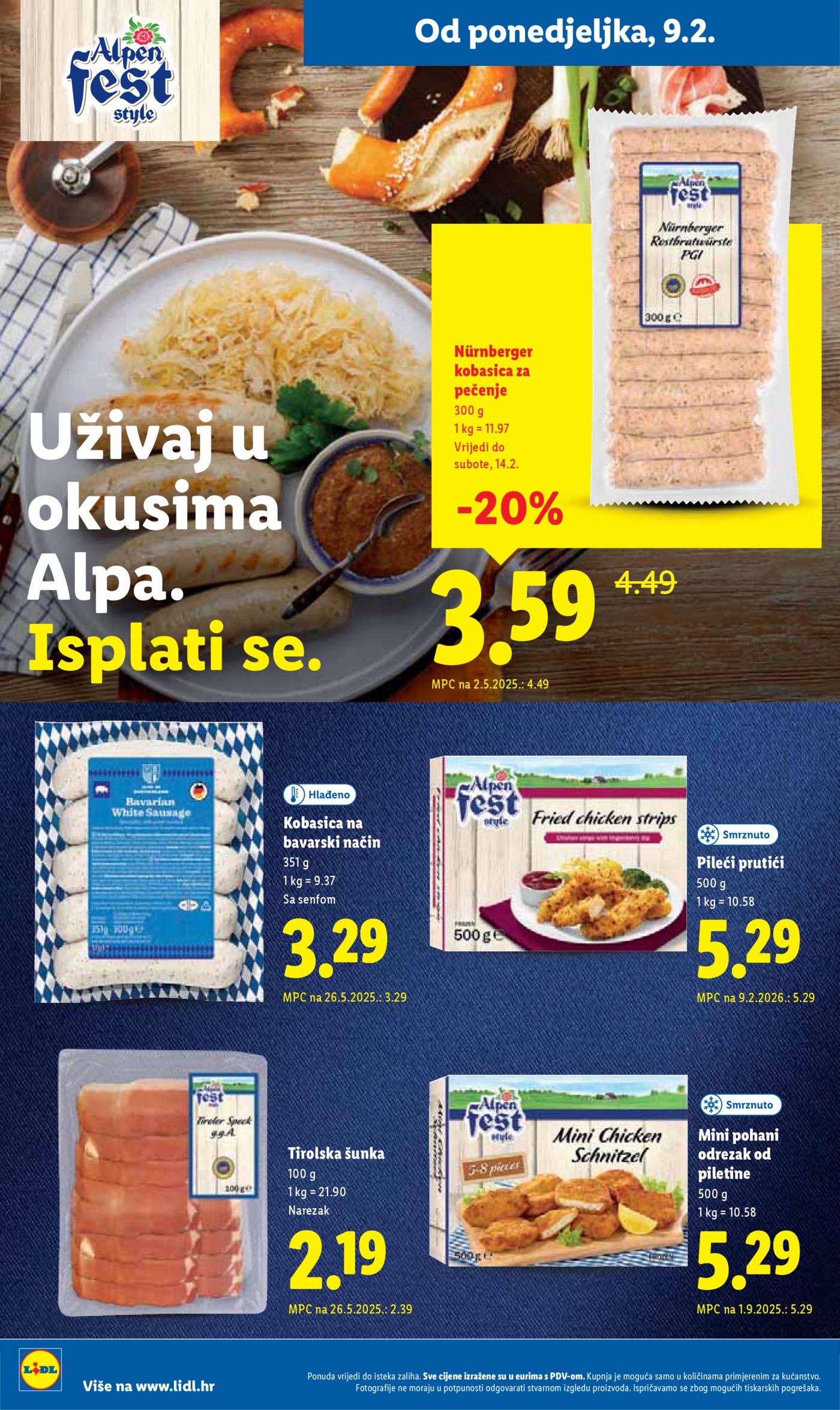 Lidl Super ponuda od ponedjeljka 09.02.-14.02.2026.