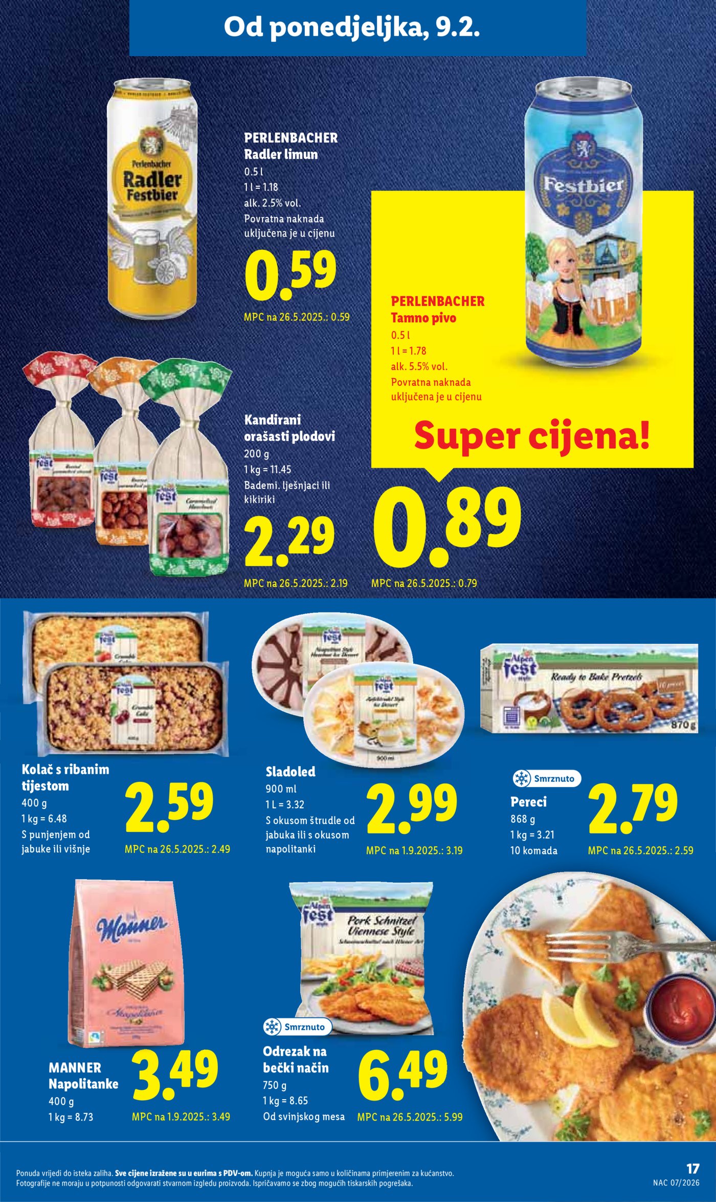 Lidl Super ponuda od ponedjeljka 09.02.-14.02.2026.