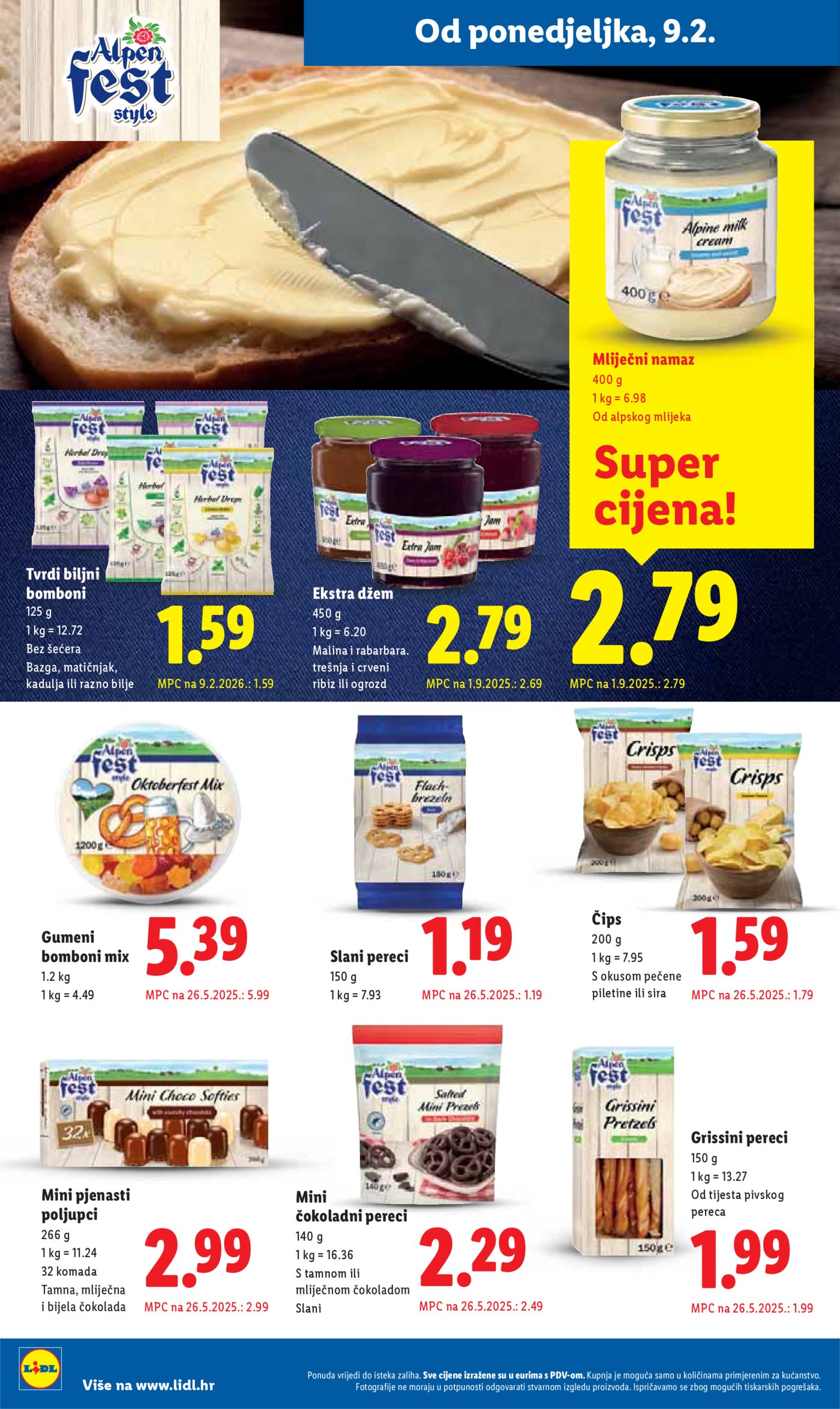 Lidl Super ponuda od ponedjeljka 09.02.-14.02.2026.