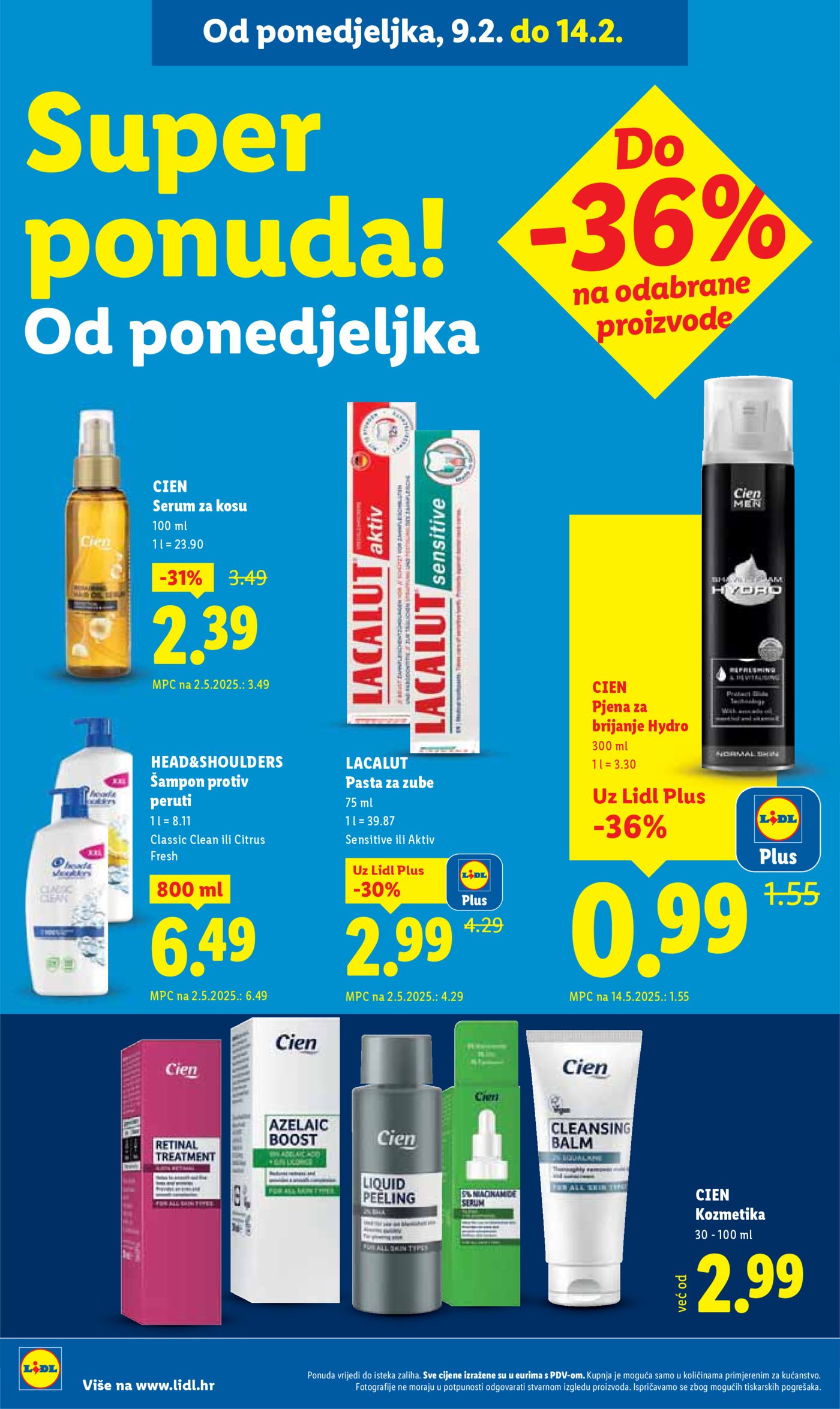 Lidl Super ponuda od ponedjeljka 09.02.-14.02.2026.