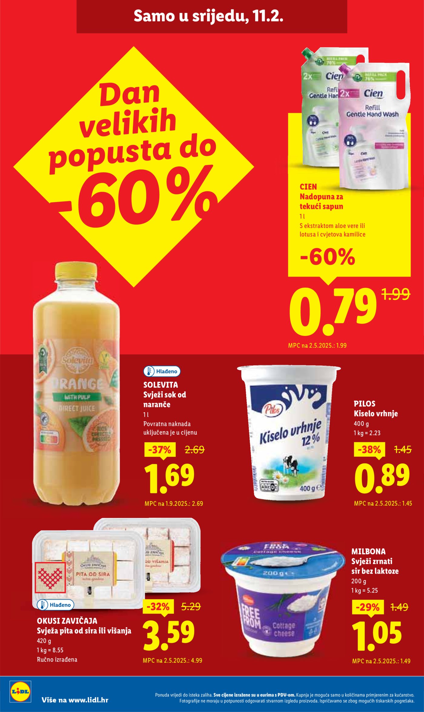 Lidl Super ponuda od ponedjeljka 09.02.-14.02.2026.