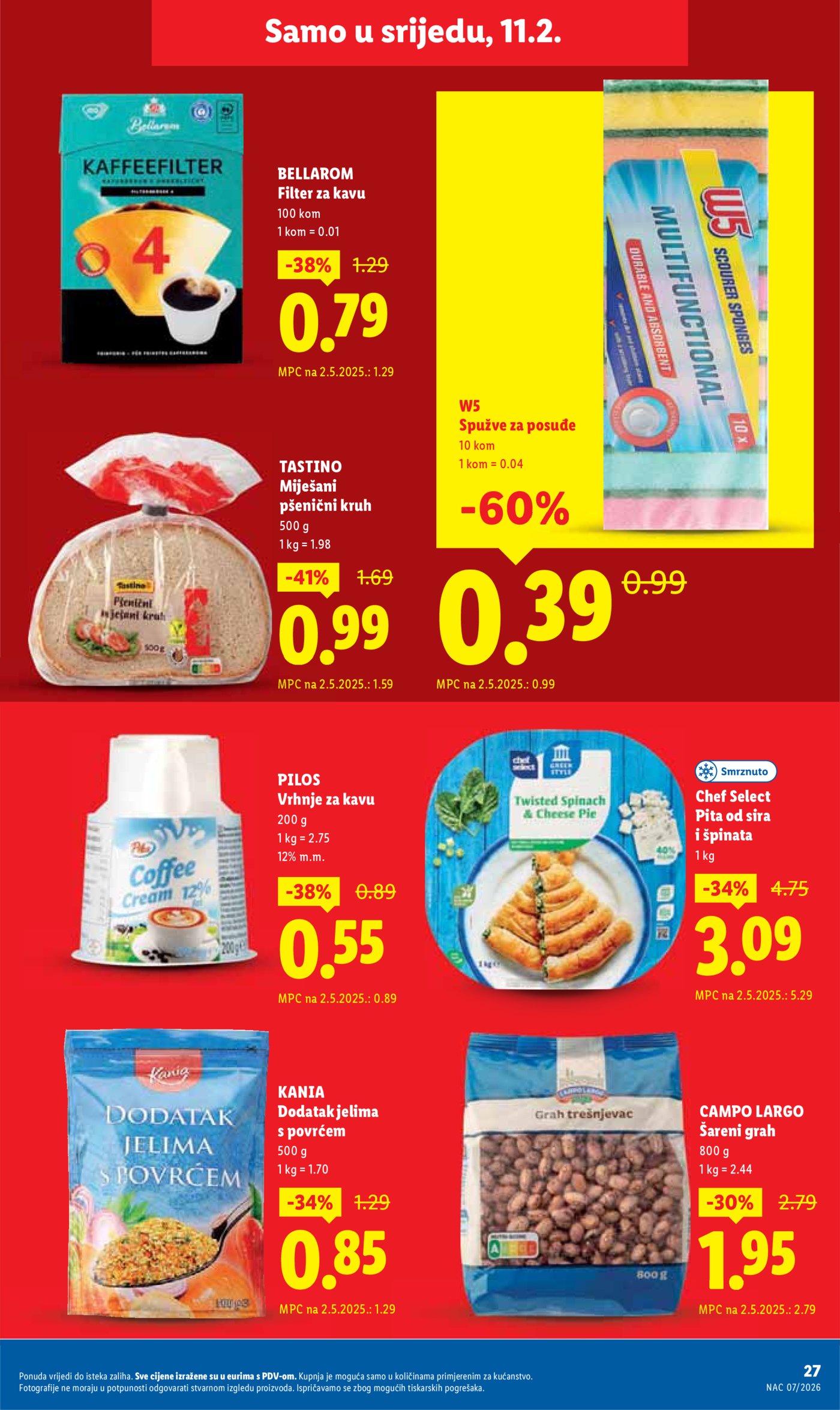 Lidl Super ponuda od ponedjeljka 09.02.-14.02.2026.