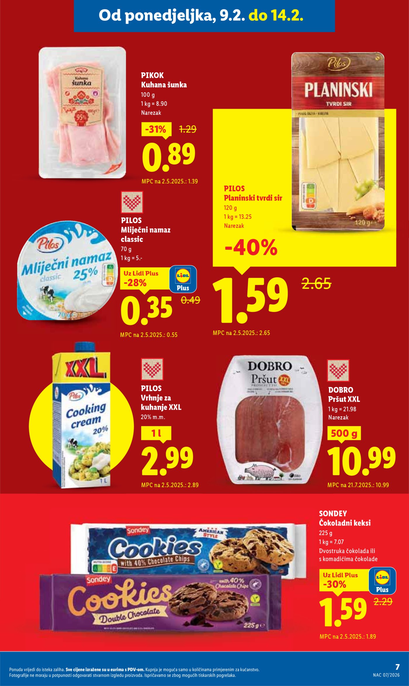 Lidl Super ponuda od ponedjeljka 09.02.-14.02.2026.