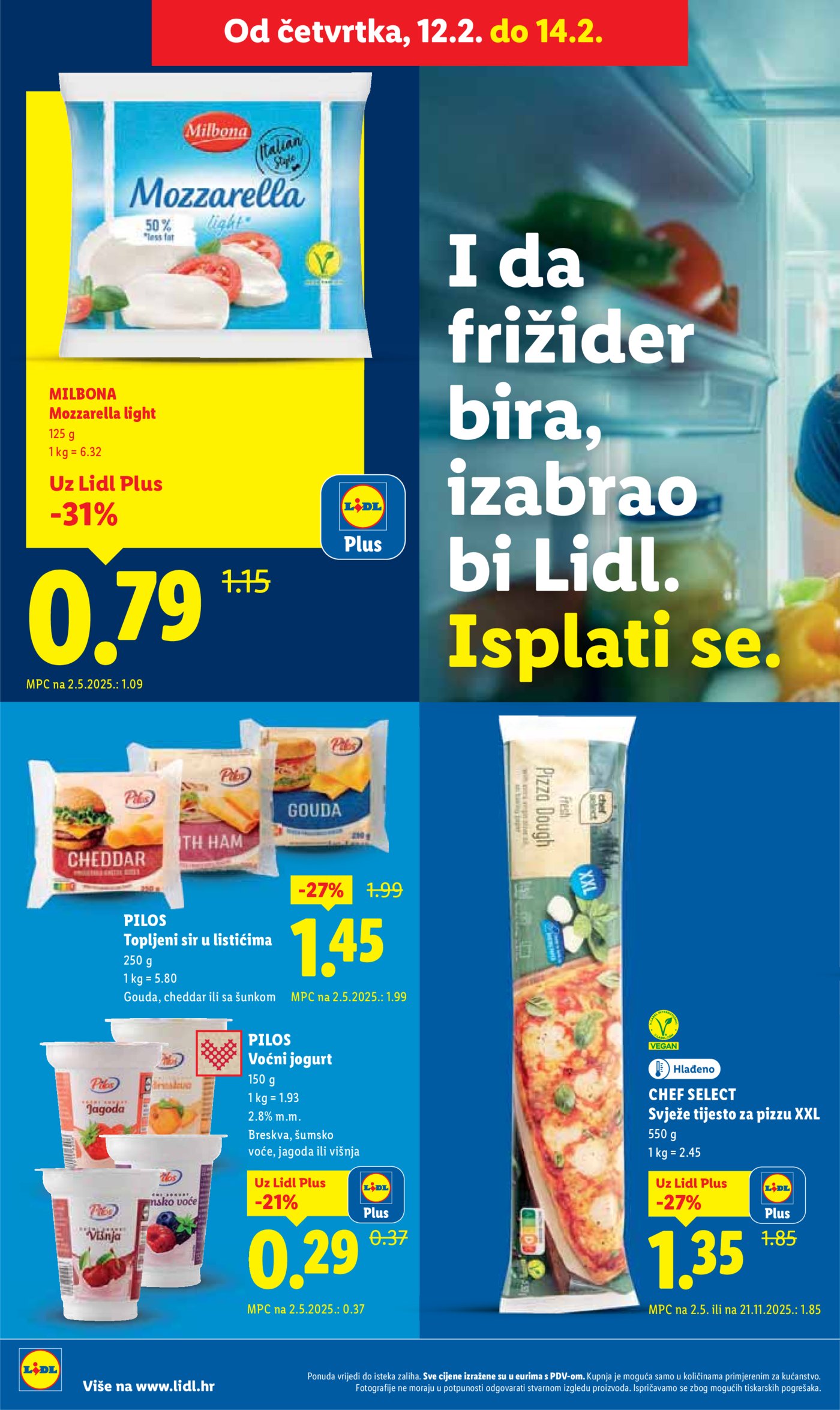 Lidl Super ponuda od ponedjeljka 09.02.-14.02.2026.