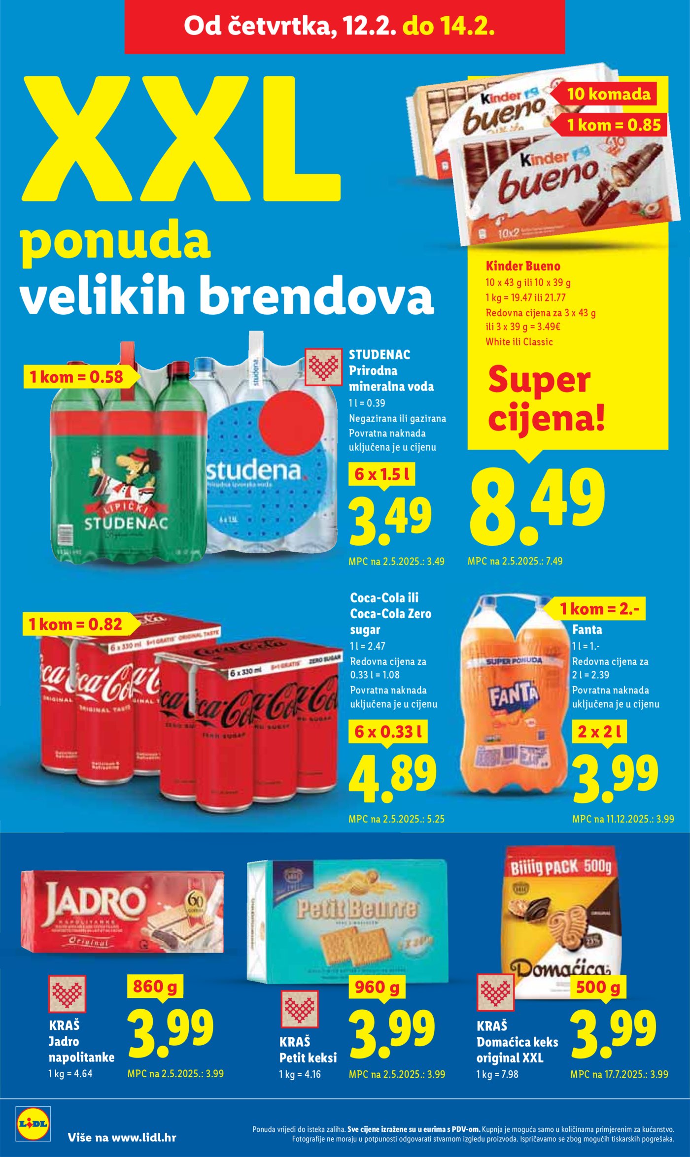 Lidl Super ponuda od ponedjeljka 09.02.-14.02.2026.