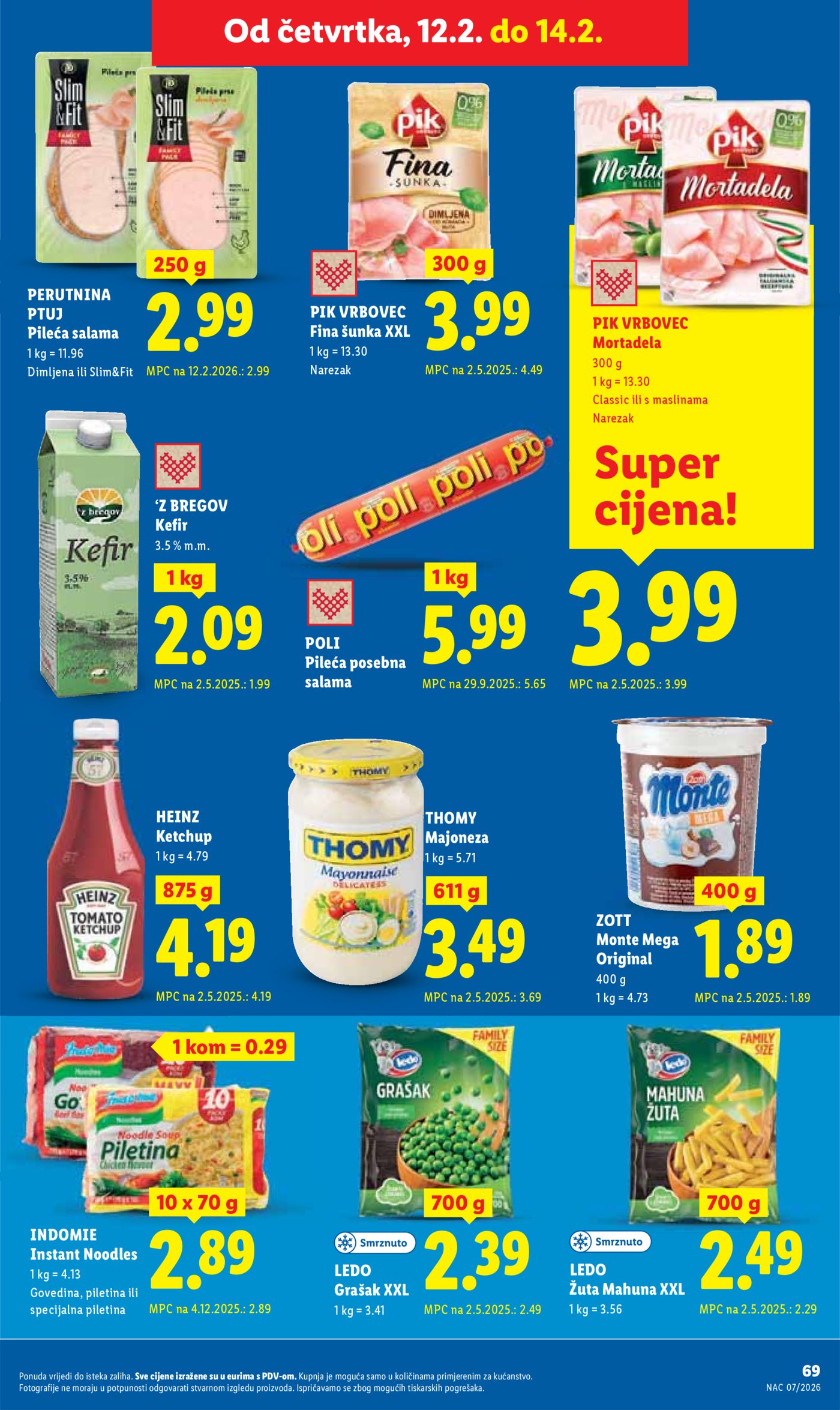 Lidl Super ponuda od ponedjeljka 09.02.-14.02.2026.