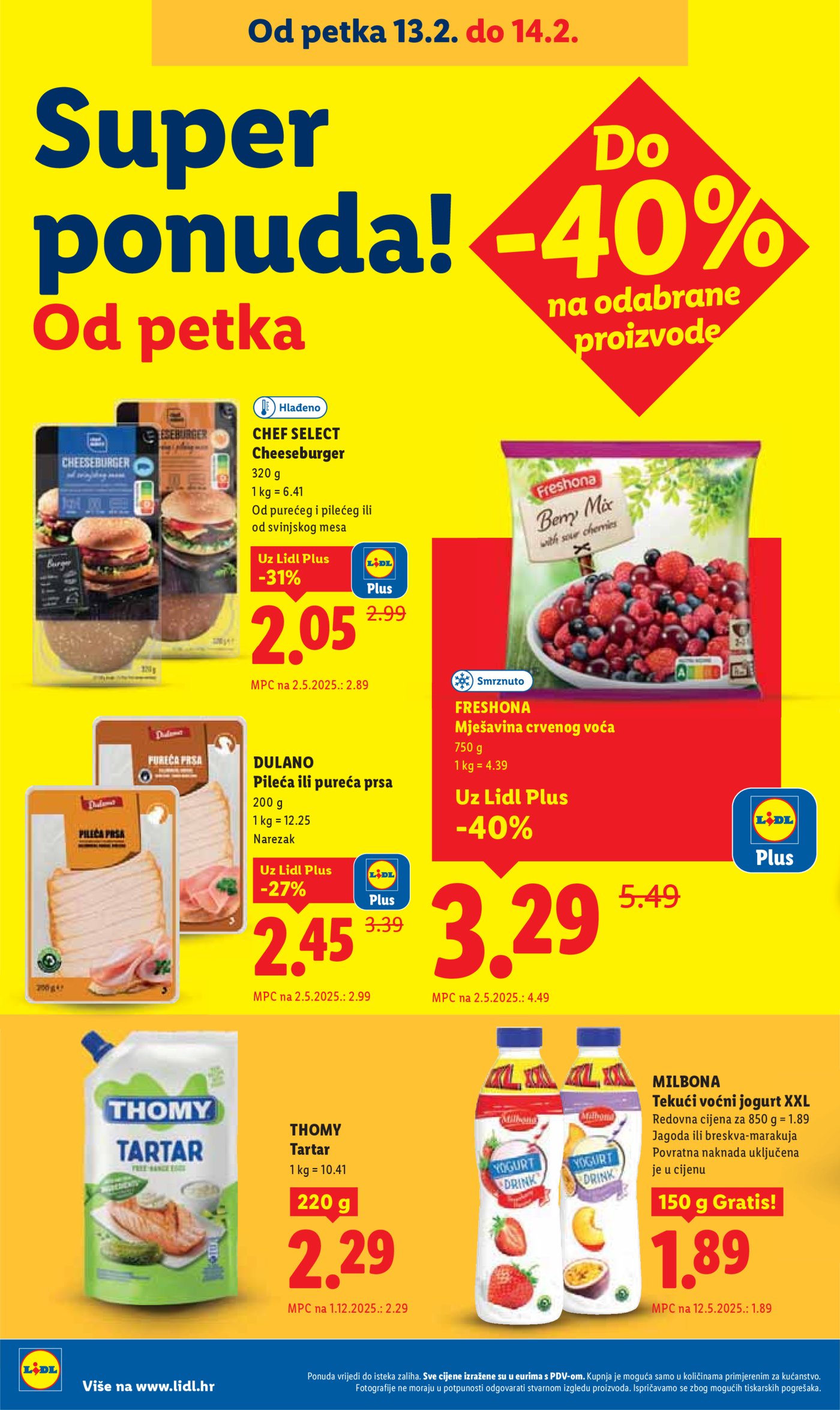 Lidl Super ponuda od ponedjeljka 09.02.-14.02.2026.