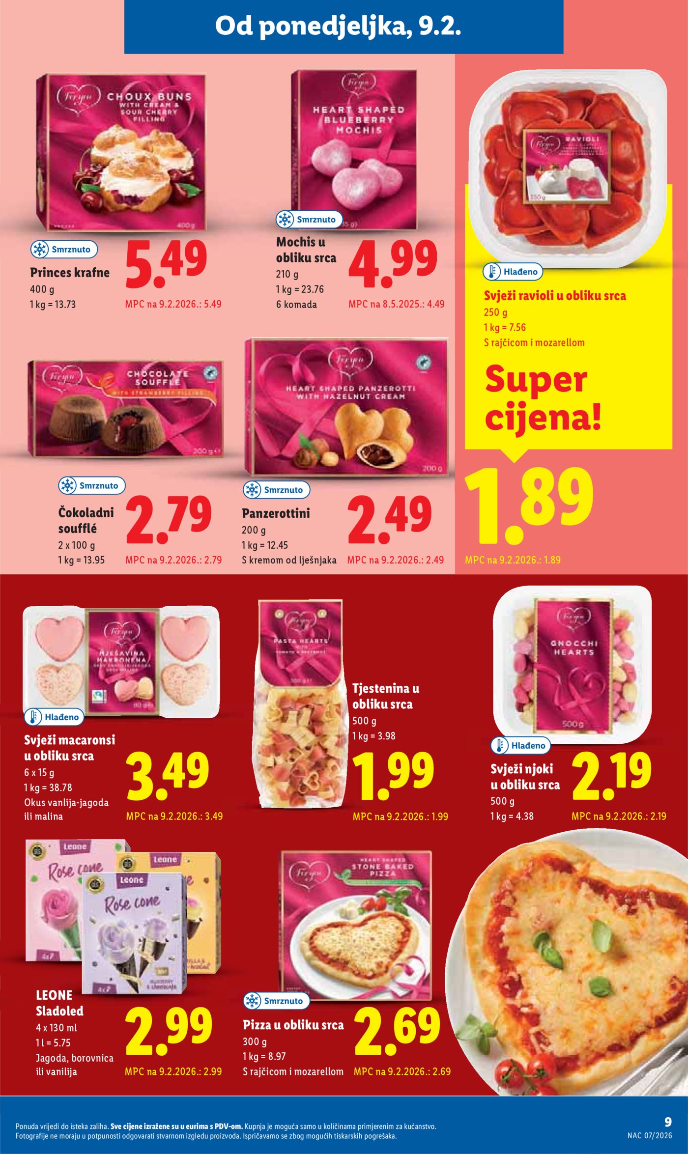 Lidl Super ponuda od ponedjeljka 09.02.-14.02.2026.
