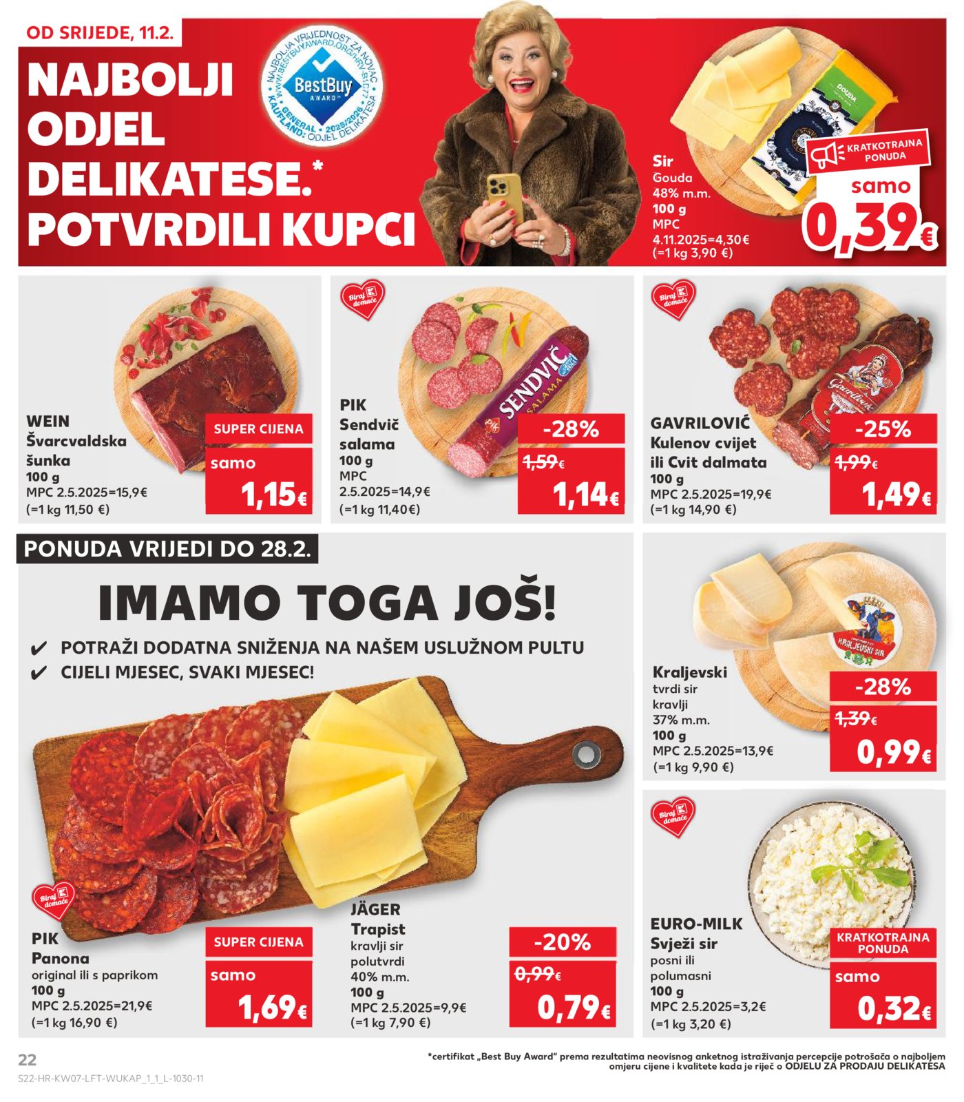 Kaufland katalog Akcija 11.02.-.17.02.2026. Odabrane poslovnice