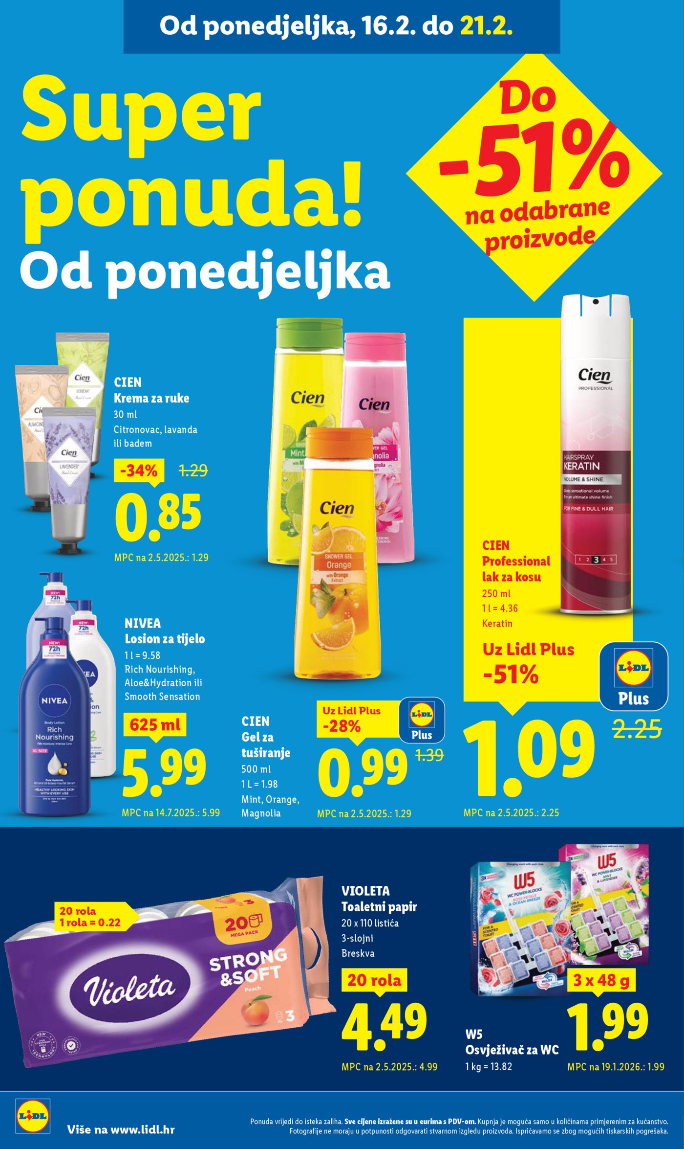 Lidl katalog Super ponuda 16.02.-21.02.2026.