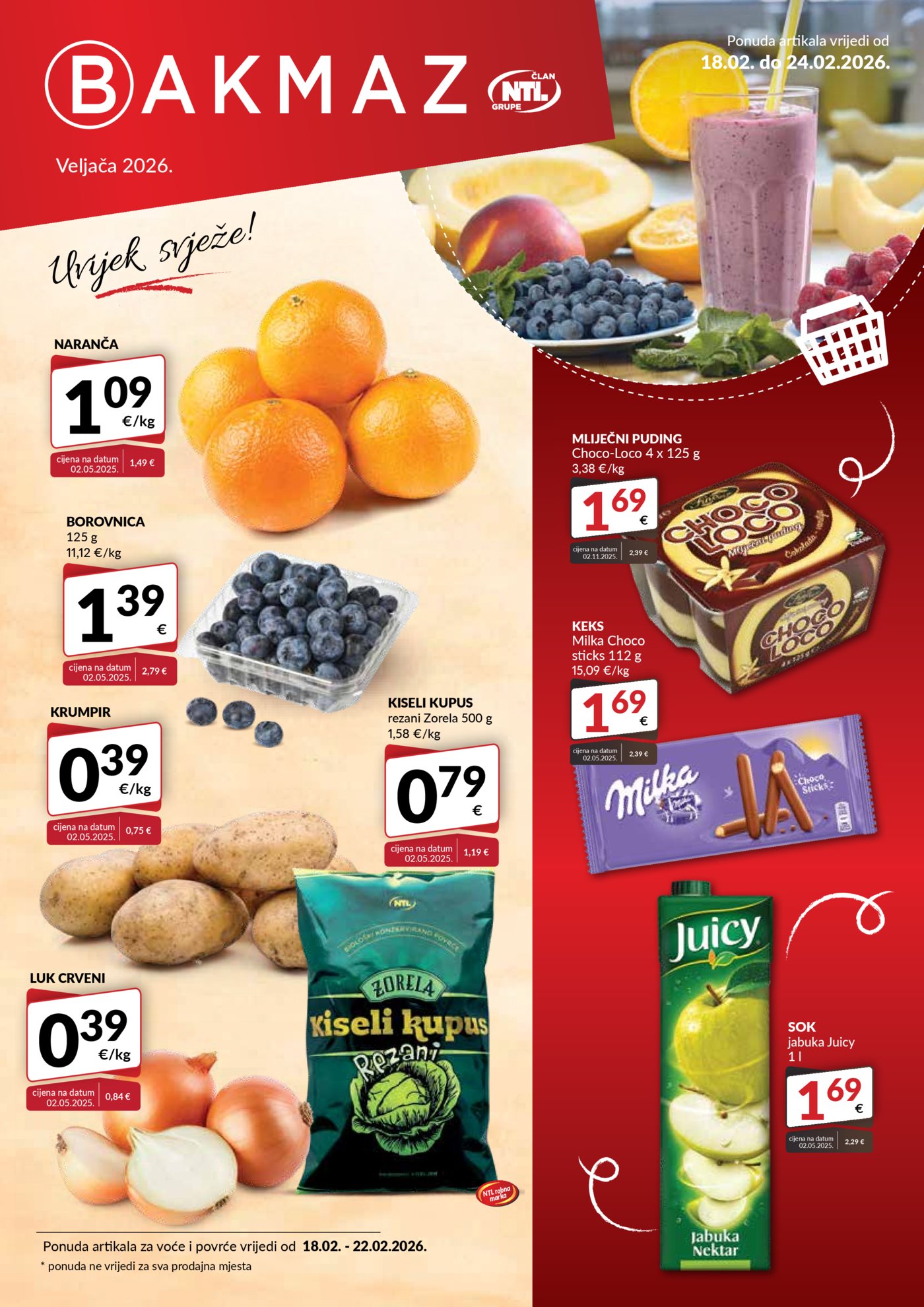 Bakmaz katalog Akcija 18.02.-24.02.2026.