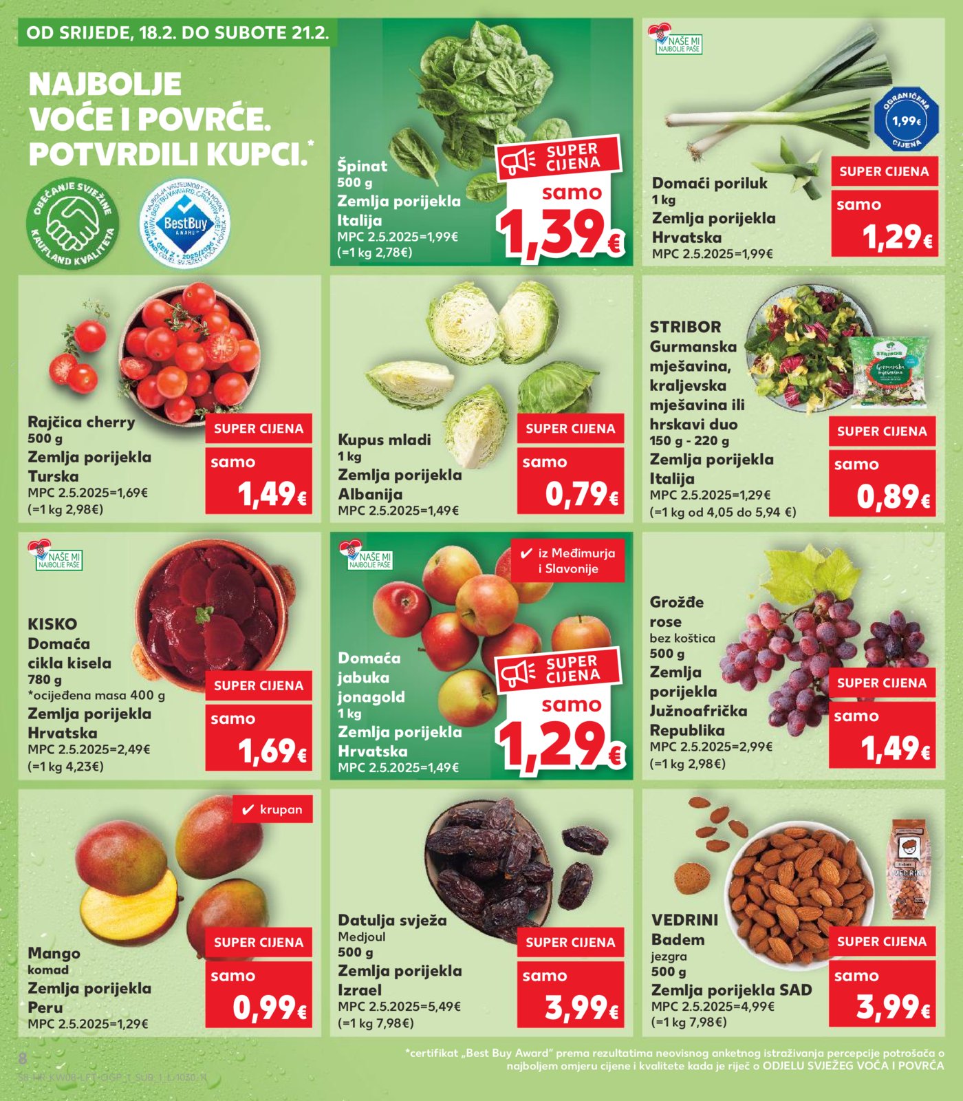 Kaufland katalog Akcija 18.02.-24.02.2026. Odabrane poslovnice