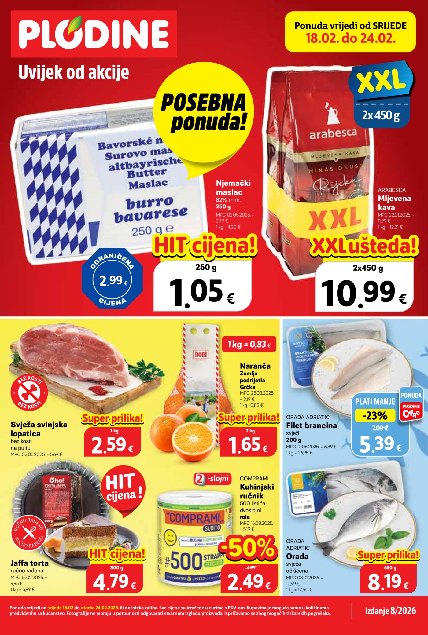 Plodine katalog Akcija 18.02.-24.02.2026.