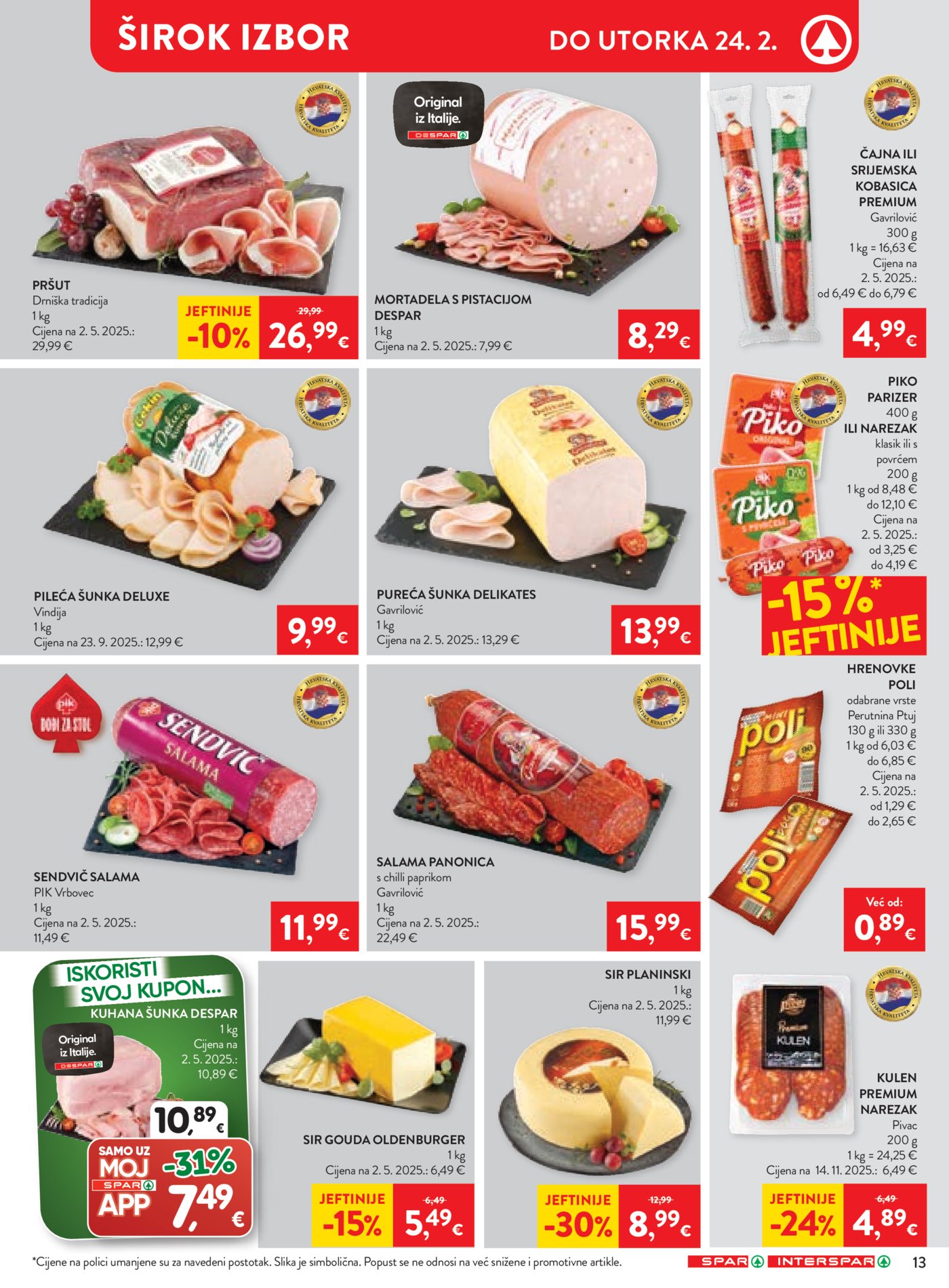 SPAR -INTERSPAR katalog Akcija 18.02.-24.02.2026.