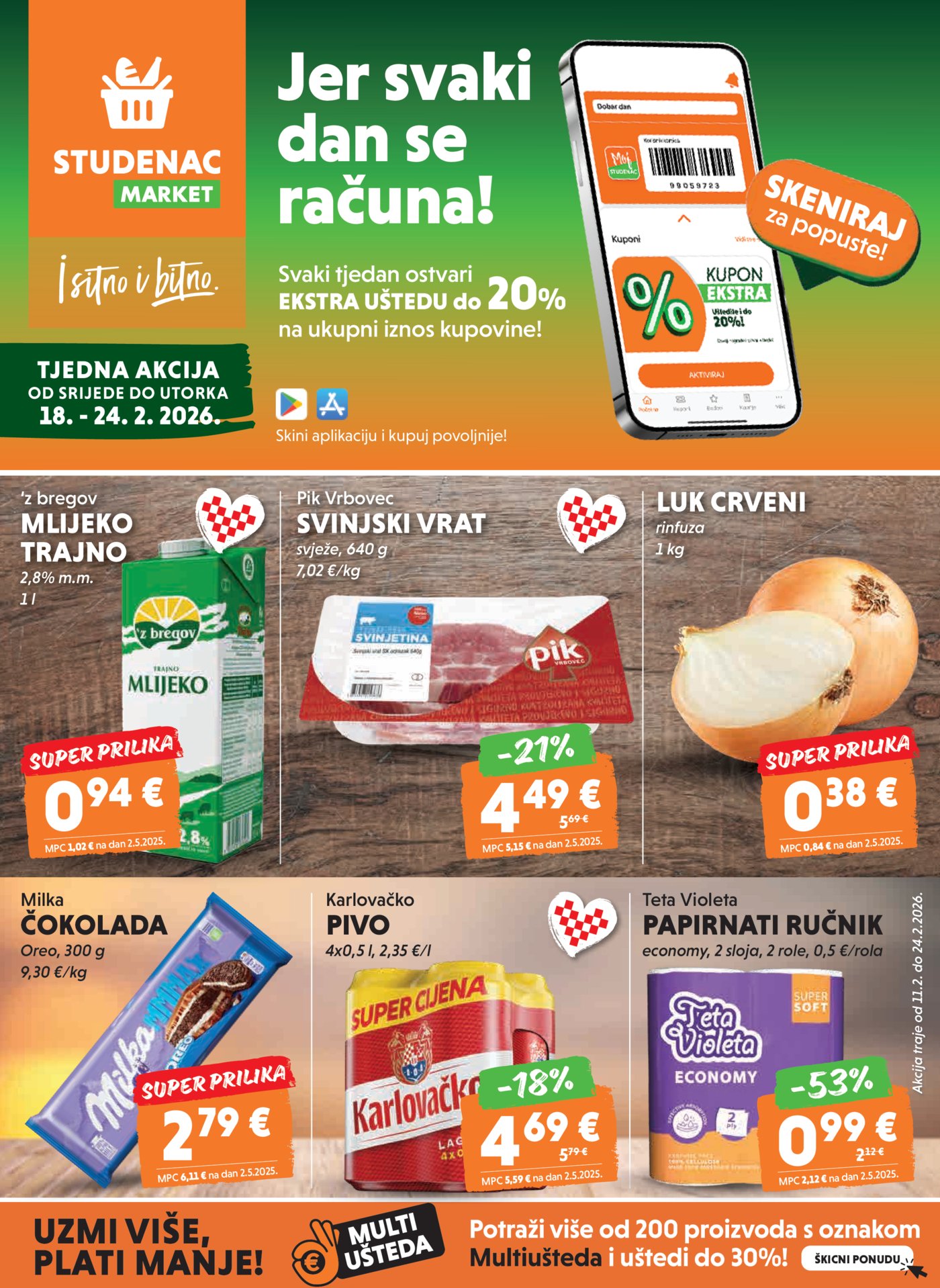 Studenac katalog Akcija 18.02.-24.02.2026.