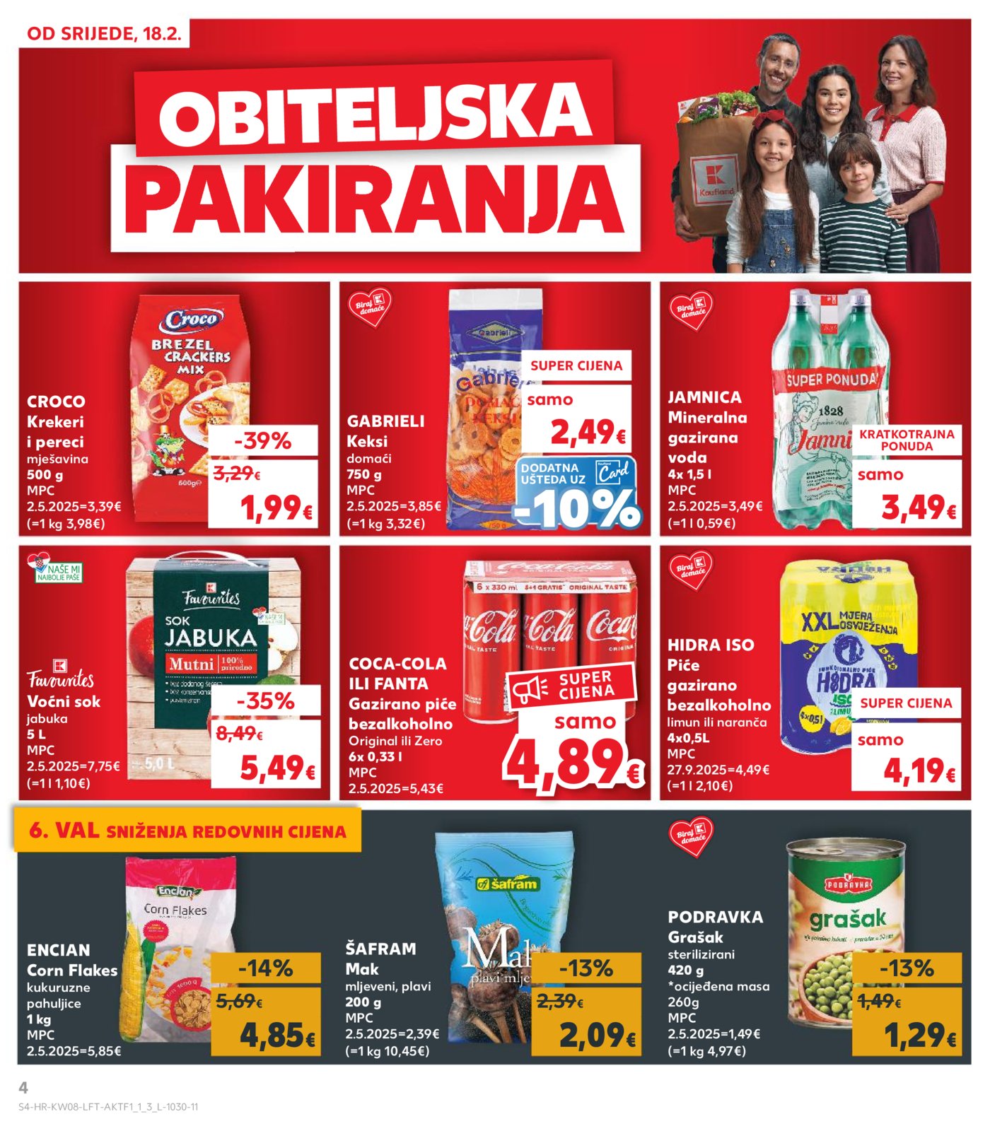 Kaufland katalog Akcija 18.02.-24.02.2026. VG, Po, Ro, Vo, Vu, DS, MA, Iv, Lu