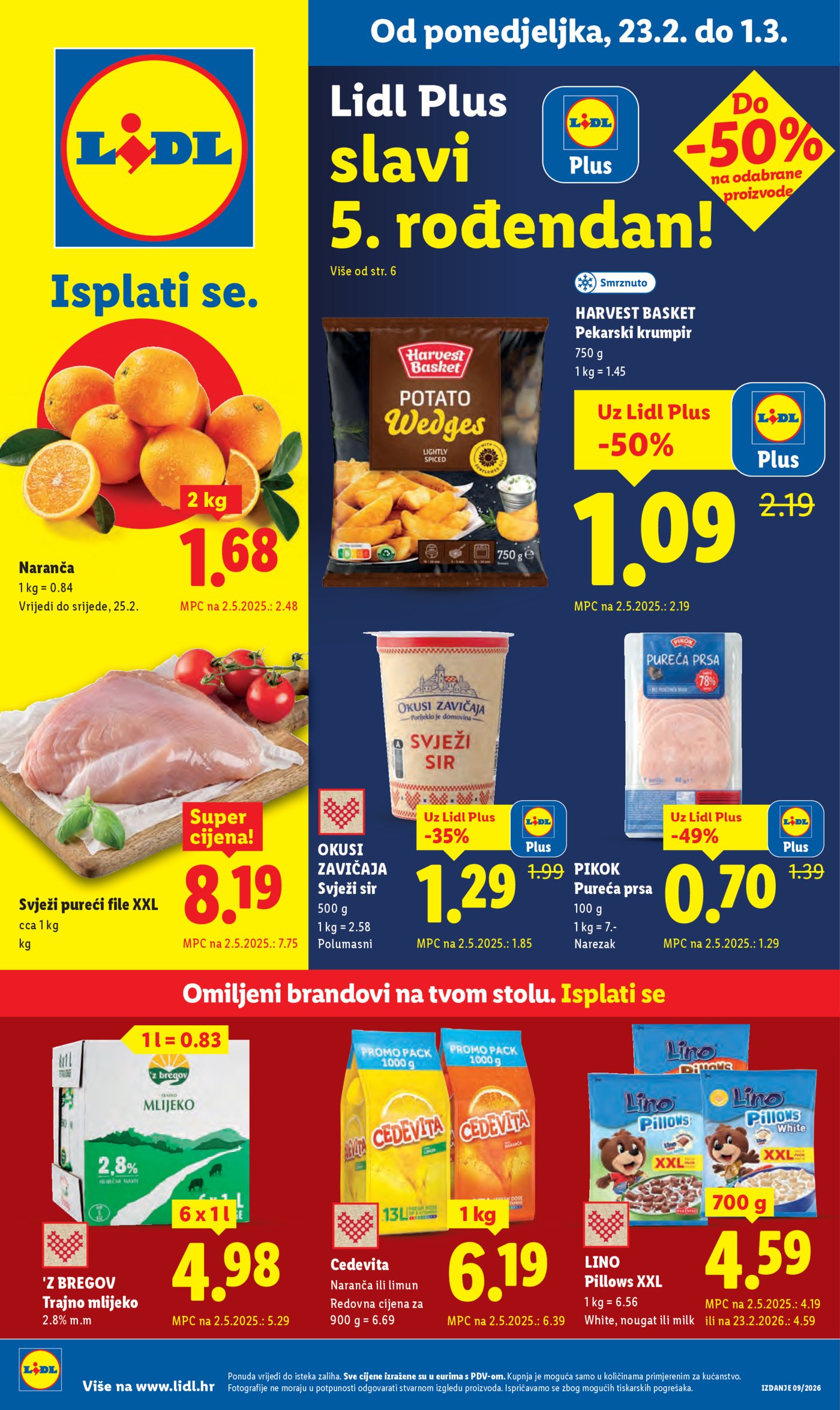 Lidl Super ponuda od ponedjeljka 23.02.-01.03.2026.