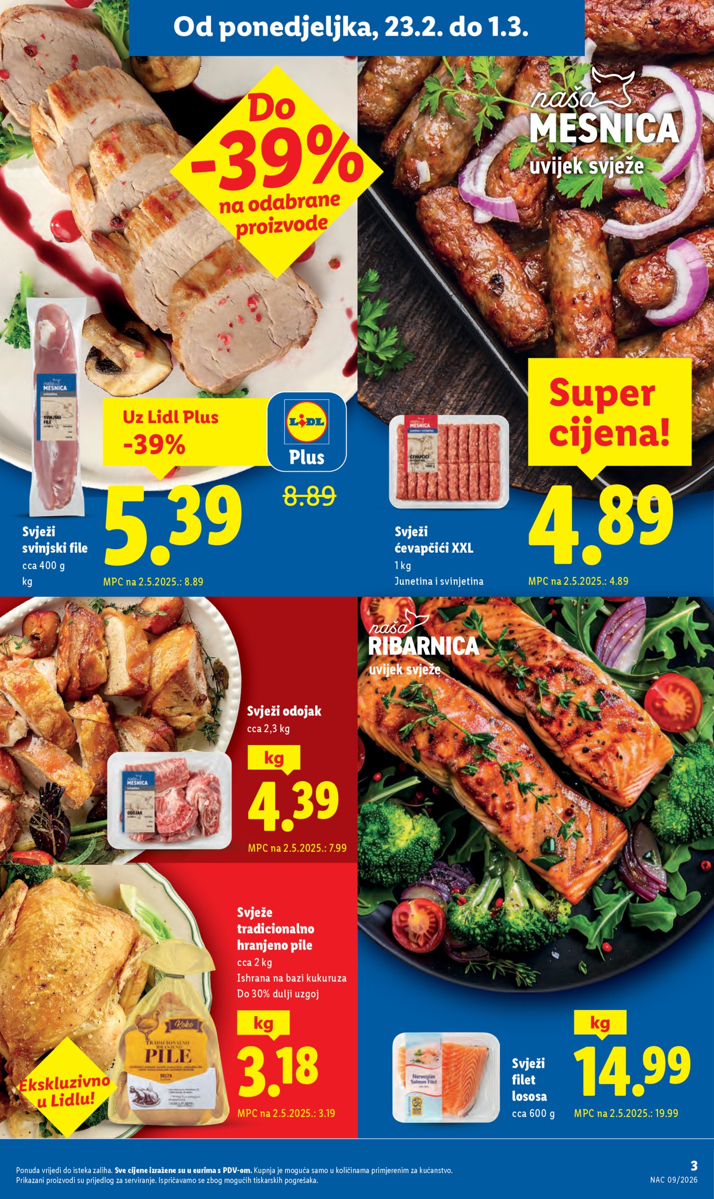 Lidl Super ponuda od ponedjeljka 23.02.-01.03.2026.