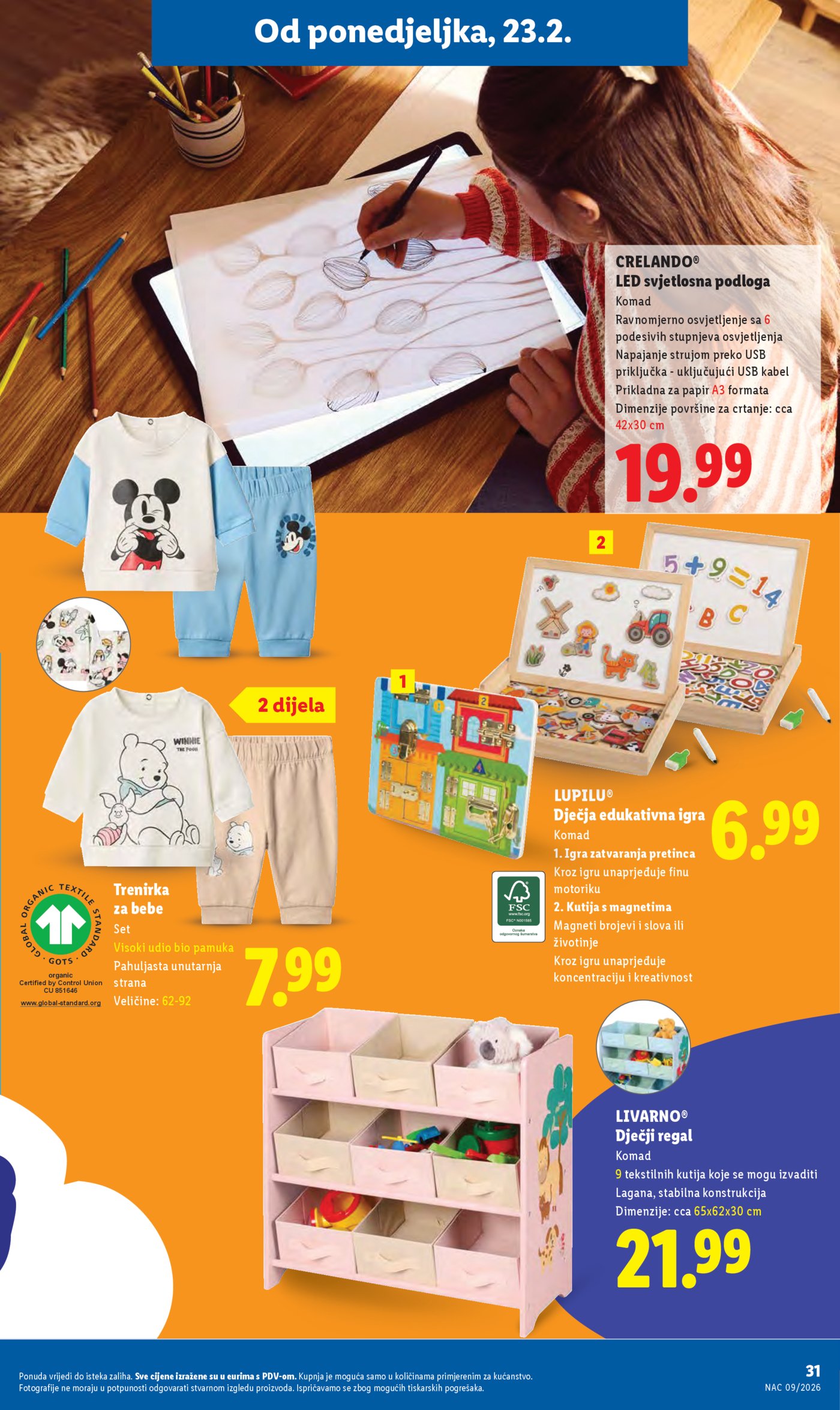 Lidl Super ponuda od ponedjeljka 23.02.-01.03.2026.