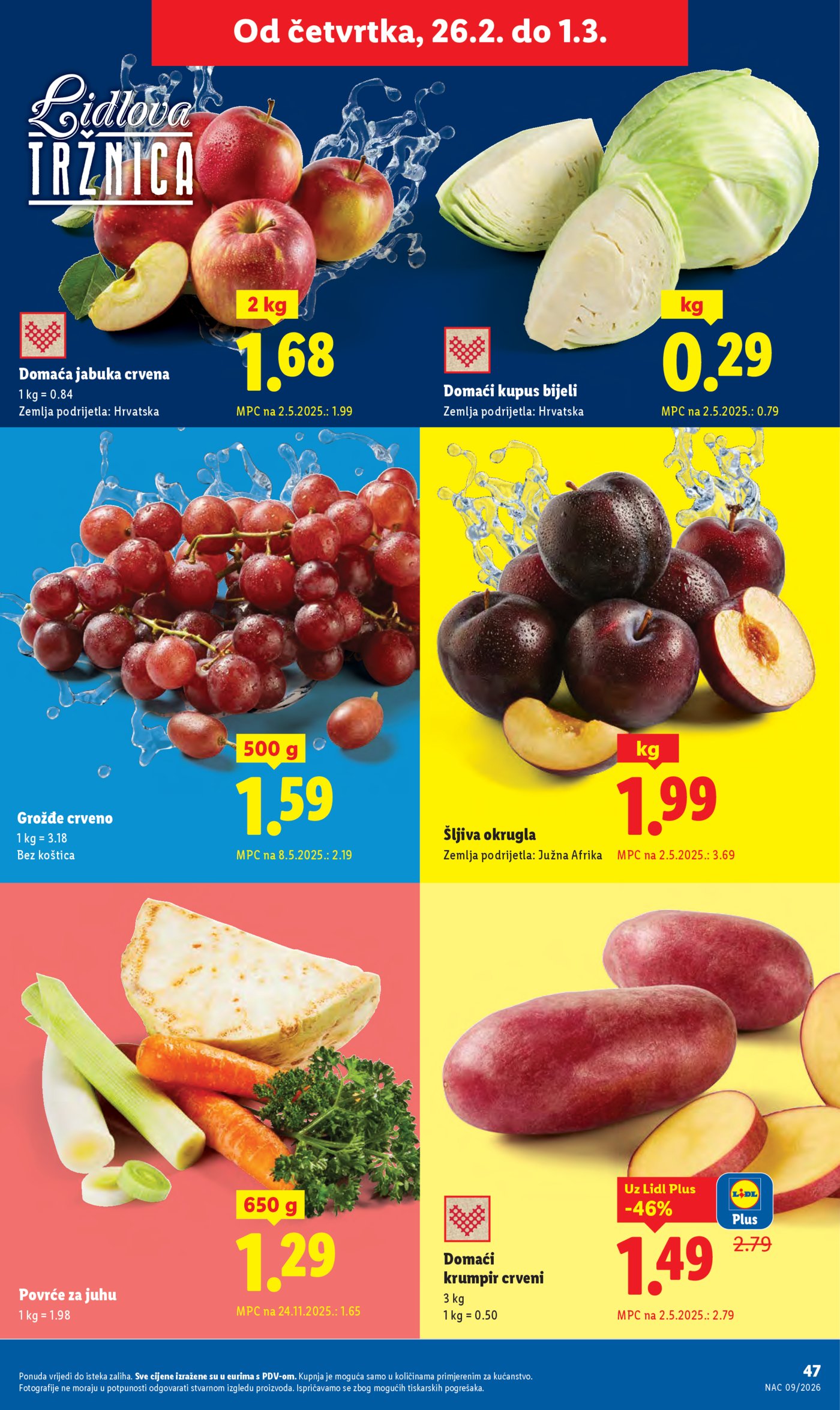 Lidl Super ponuda od ponedjeljka 23.02.-01.03.2026.