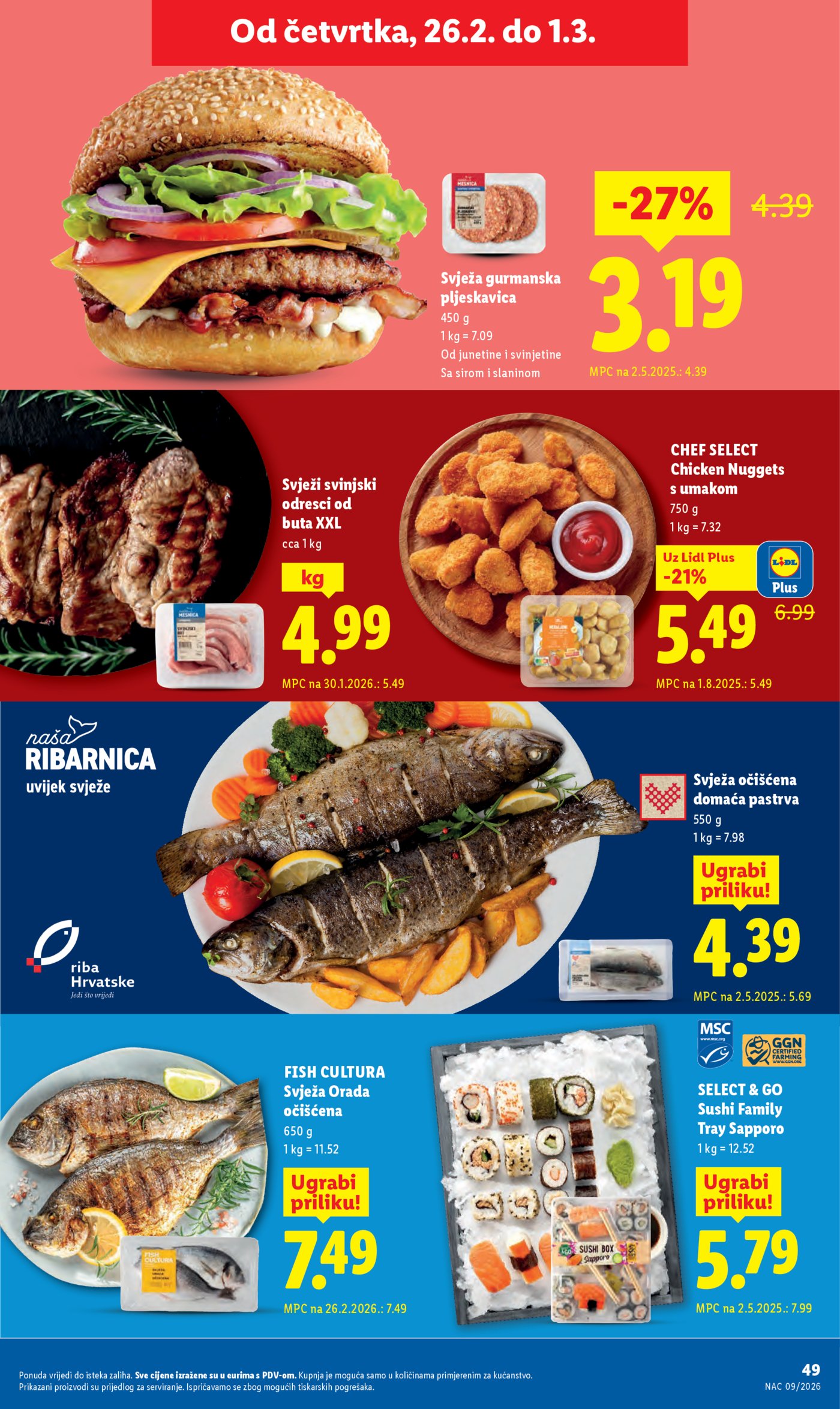 Lidl Super ponuda od ponedjeljka 23.02.-01.03.2026.