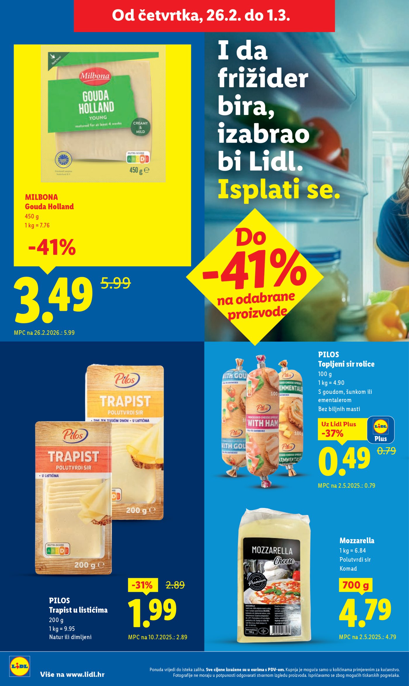 Lidl Super ponuda od ponedjeljka 23.02.-01.03.2026.