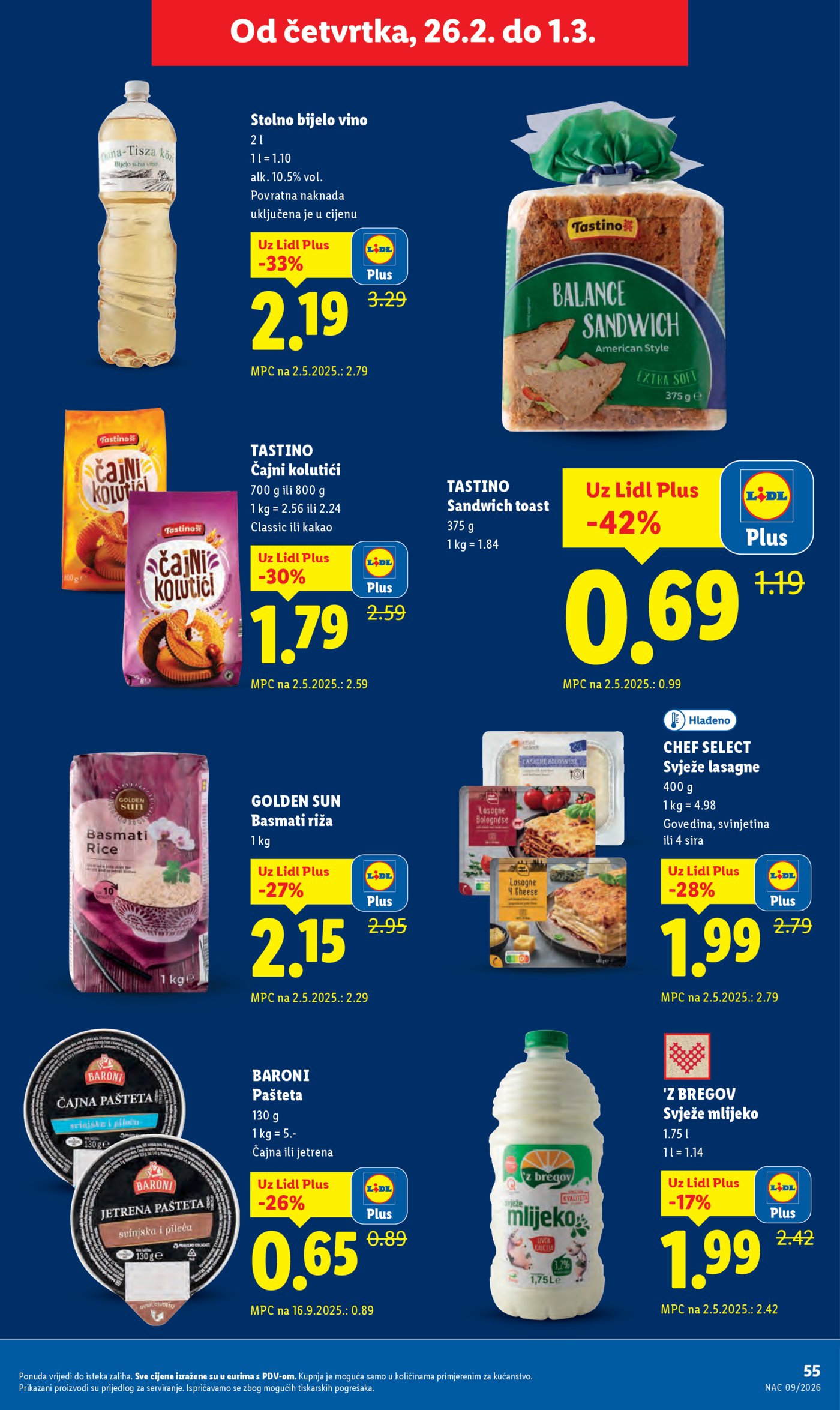 Lidl Super ponuda od ponedjeljka 23.02.-01.03.2026.