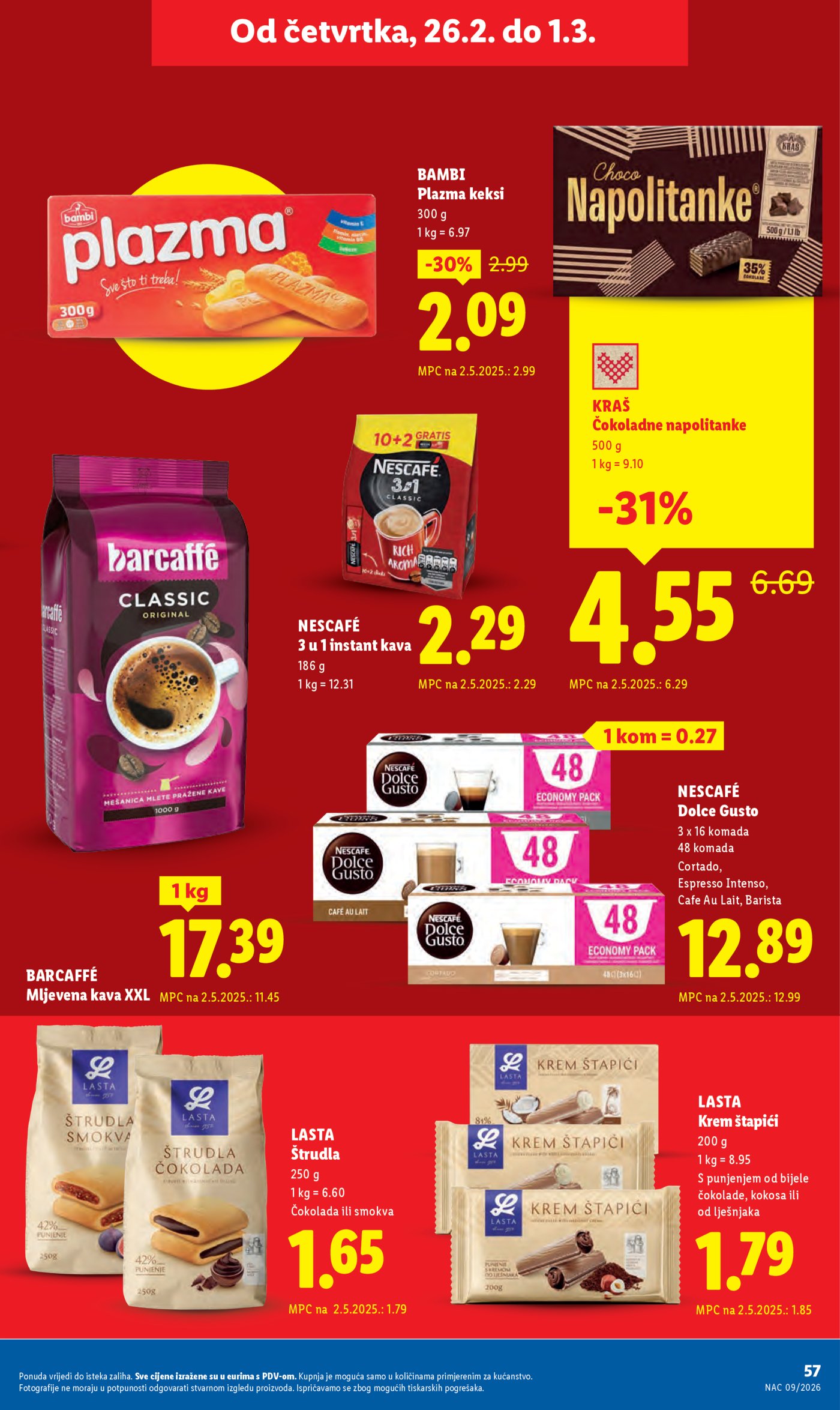 Lidl Super ponuda od ponedjeljka 23.02.-01.03.2026.