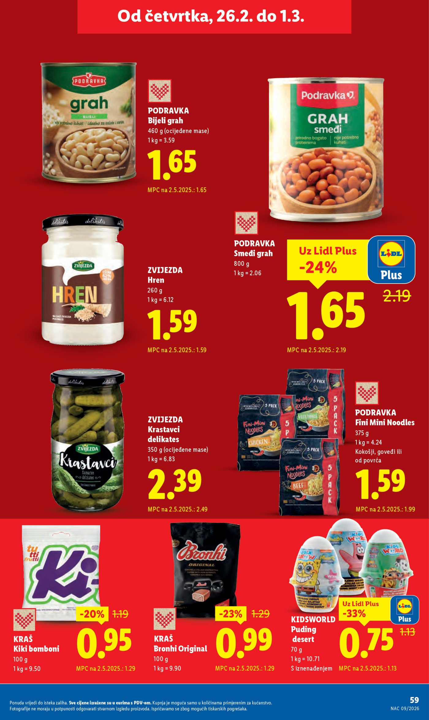 Lidl Super ponuda od ponedjeljka 23.02.-01.03.2026.
