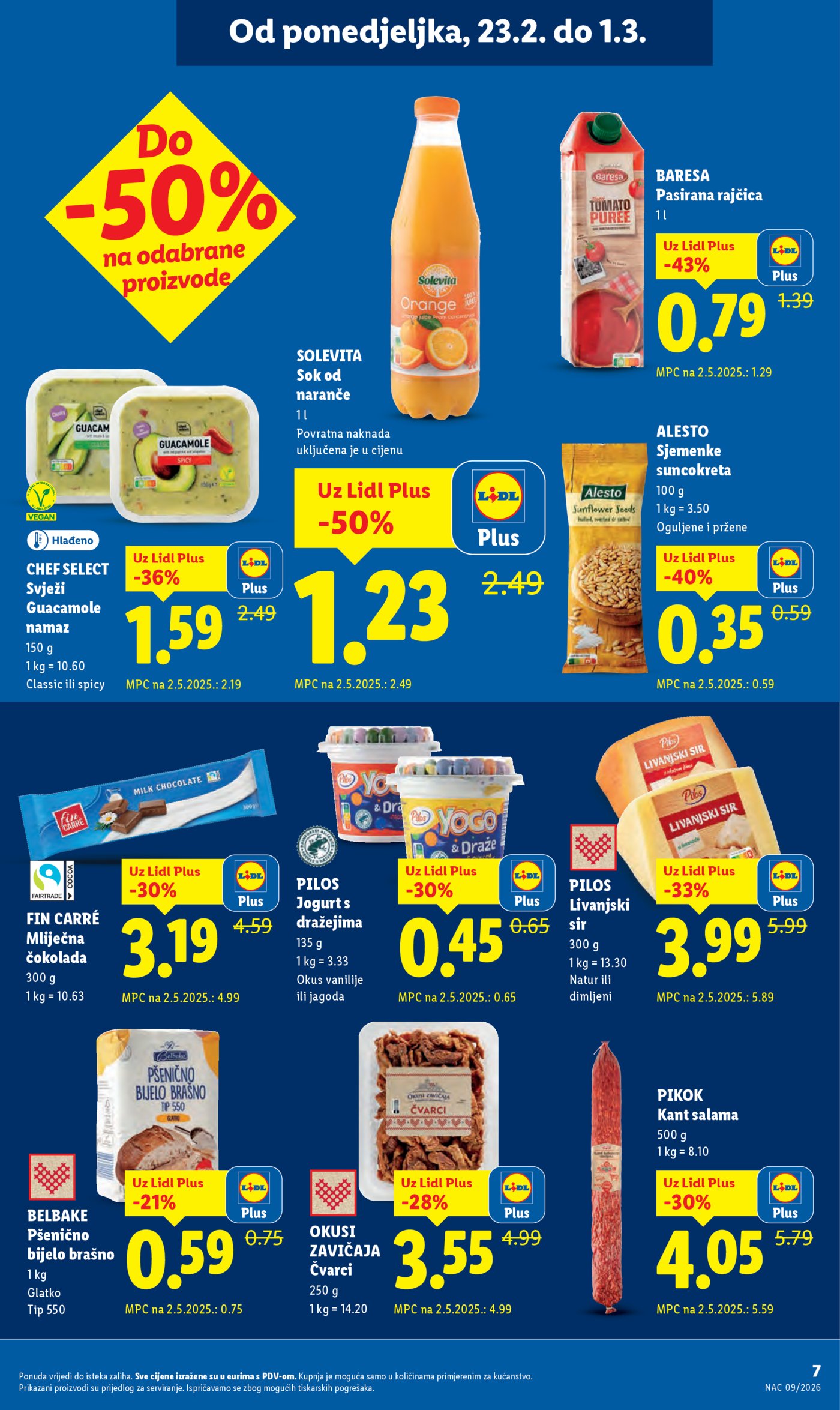 Lidl Super ponuda od ponedjeljka 23.02.-01.03.2026.