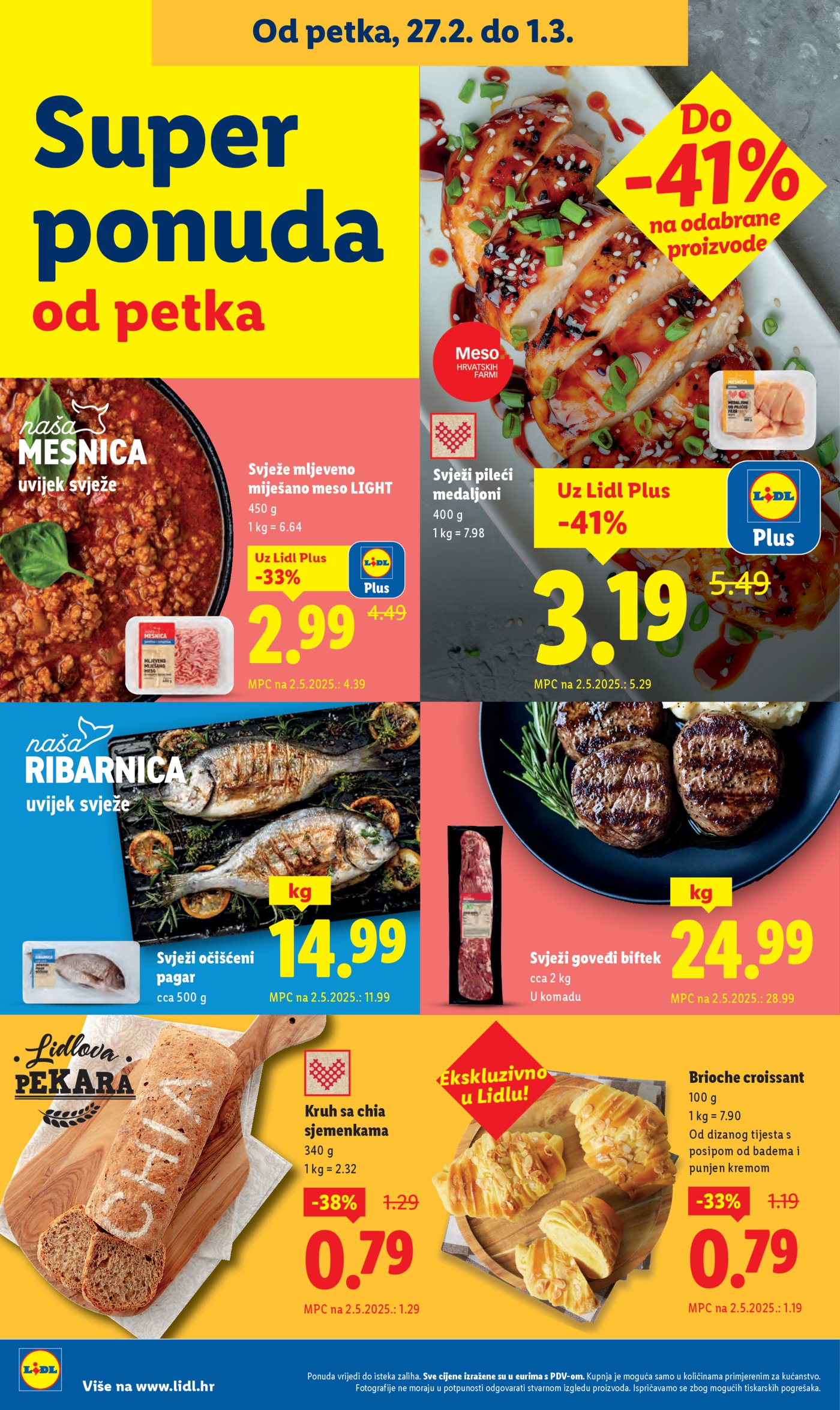 Lidl Super ponuda od ponedjeljka 23.02.-01.03.2026.