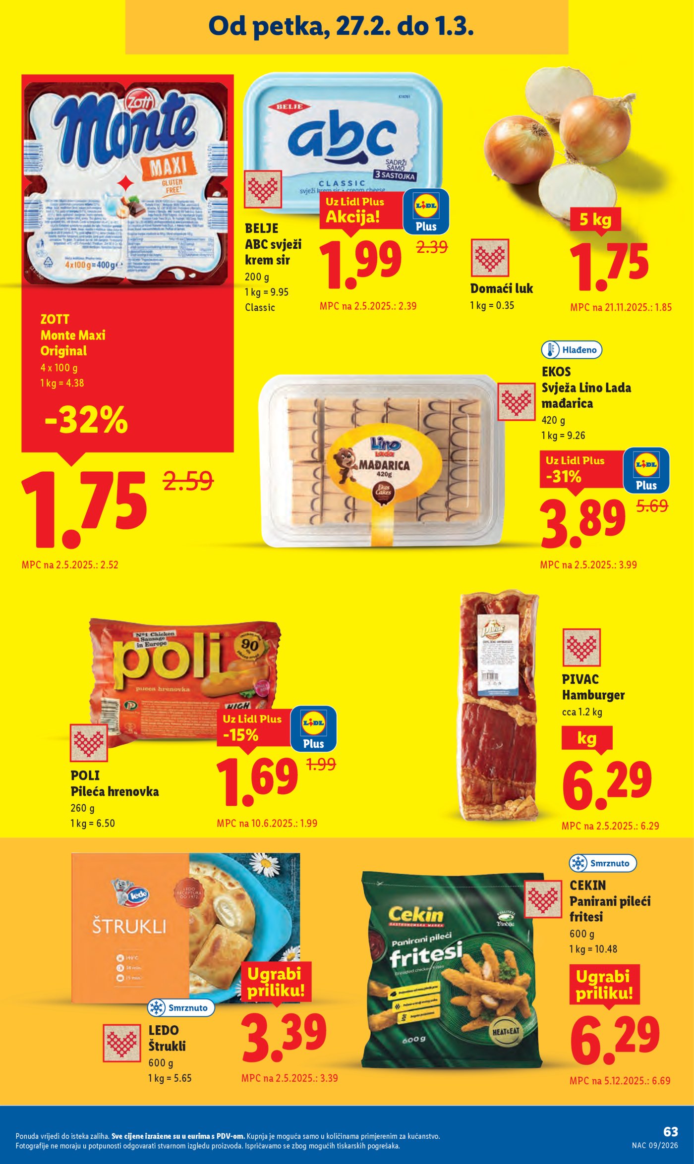 Lidl Super ponuda od ponedjeljka 23.02.-01.03.2026.
