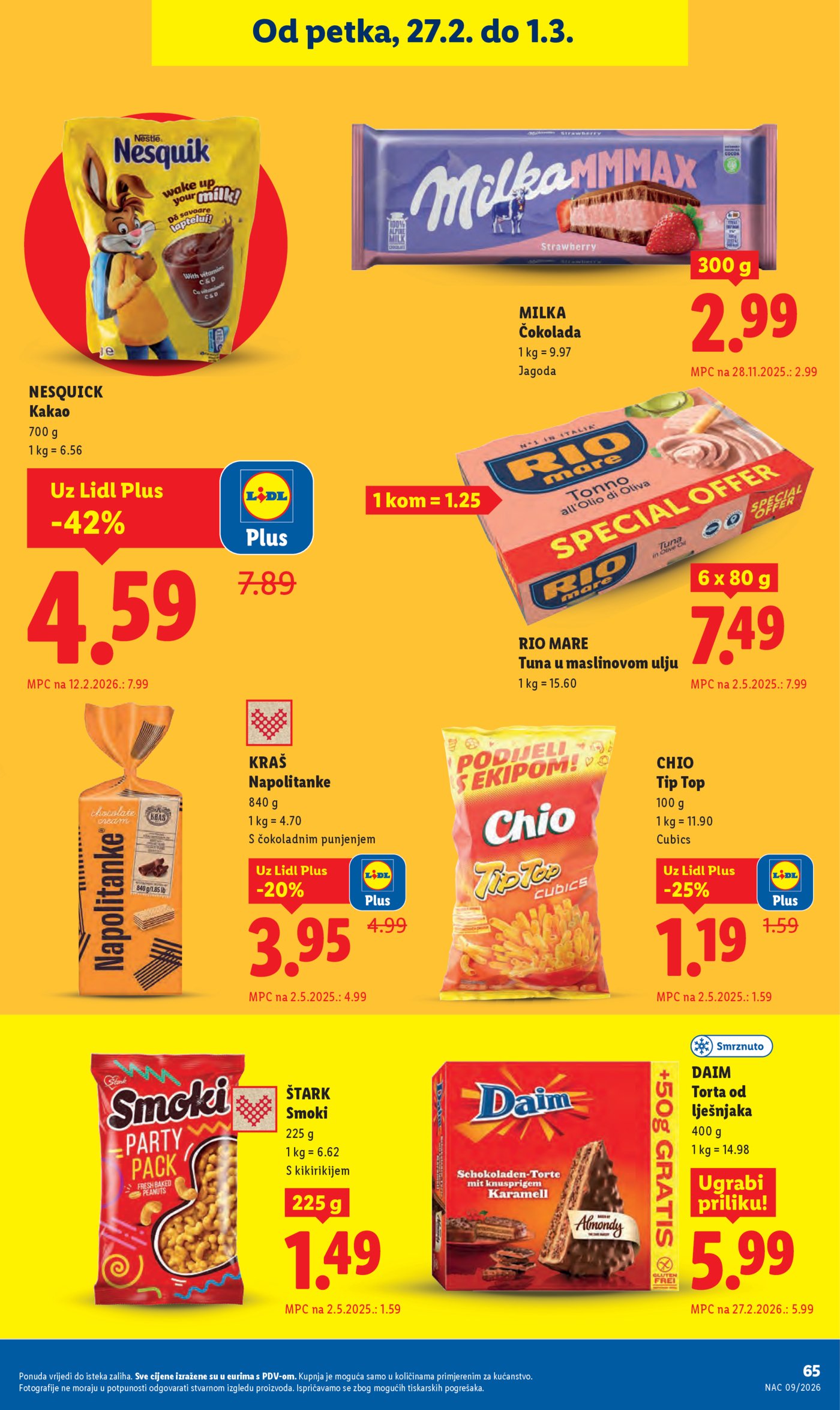 Lidl Super ponuda od ponedjeljka 23.02.-01.03.2026.