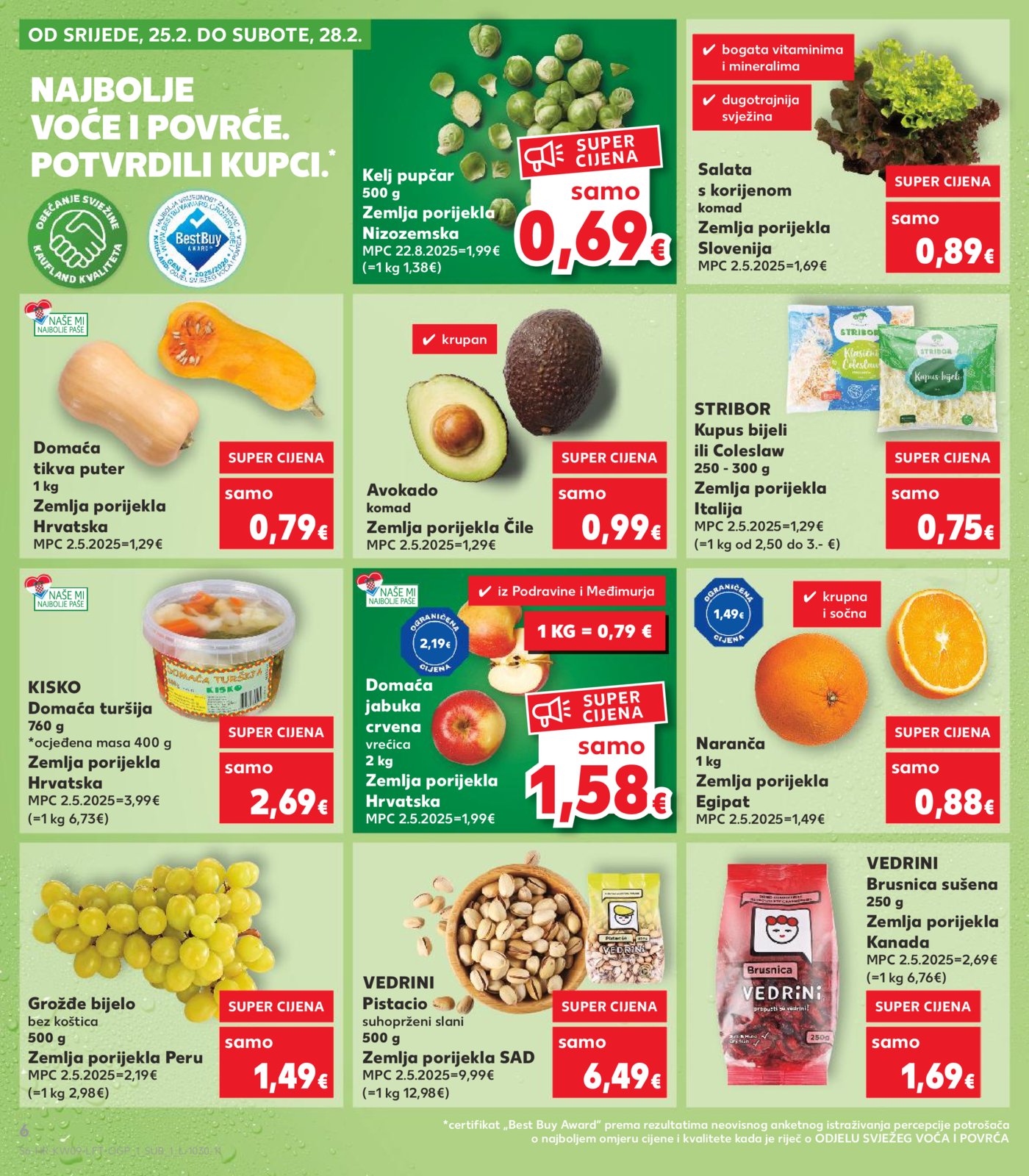 Kaufland katalog Akcija 25.02. - 03.03.2026. Odabrane poslovnice