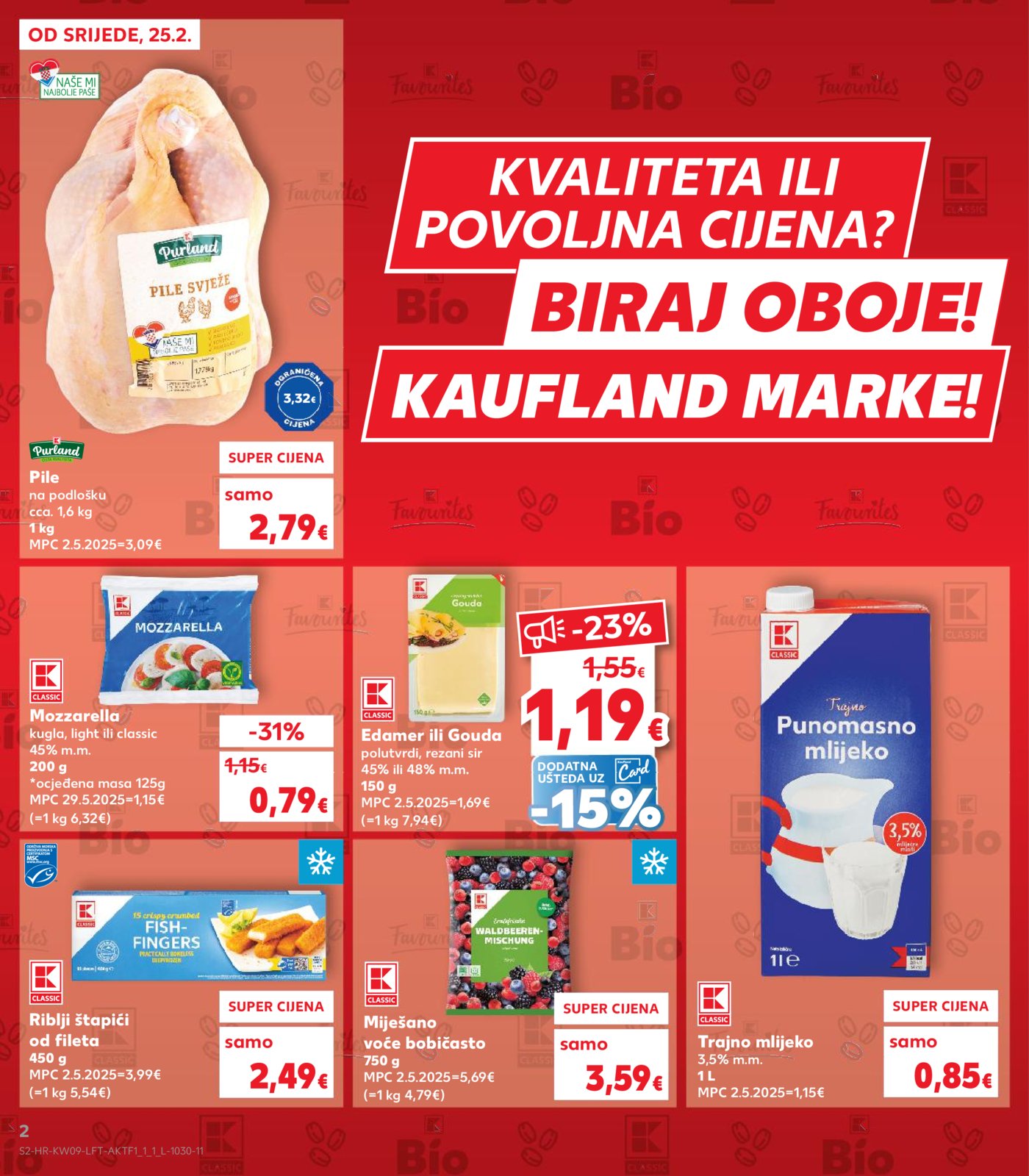 Kaufland katalog Akcija 25.02. - 03.03.2026. VG, Po, Ro, Vo, Vu, DS, Ma, Iv, Lu 