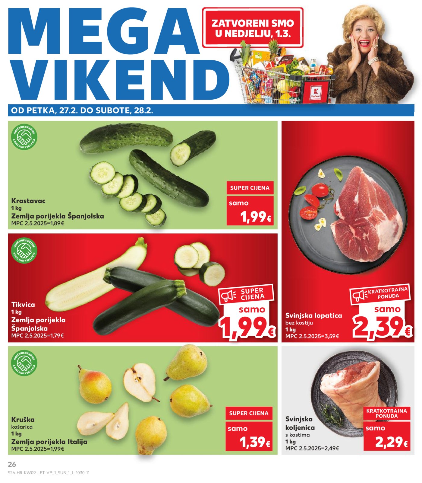 Kaufland katalog Akcija 25.02. - 03.03.2026. VG, Po, Ro, Vo, Vu, DS, Ma, Iv, Lu 