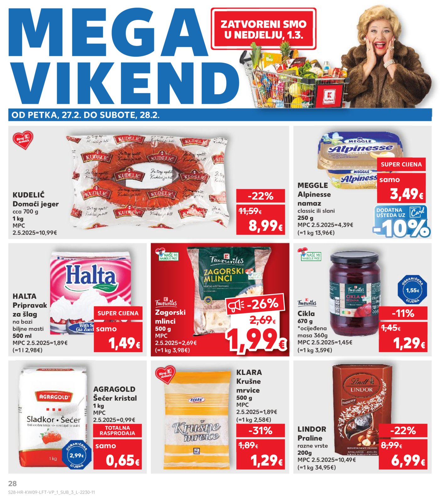 Kaufland katalog Akcija 25.02. - 03.03.2026. VG, Po, Ro, Vo, Vu, DS, Ma, Iv, Lu 