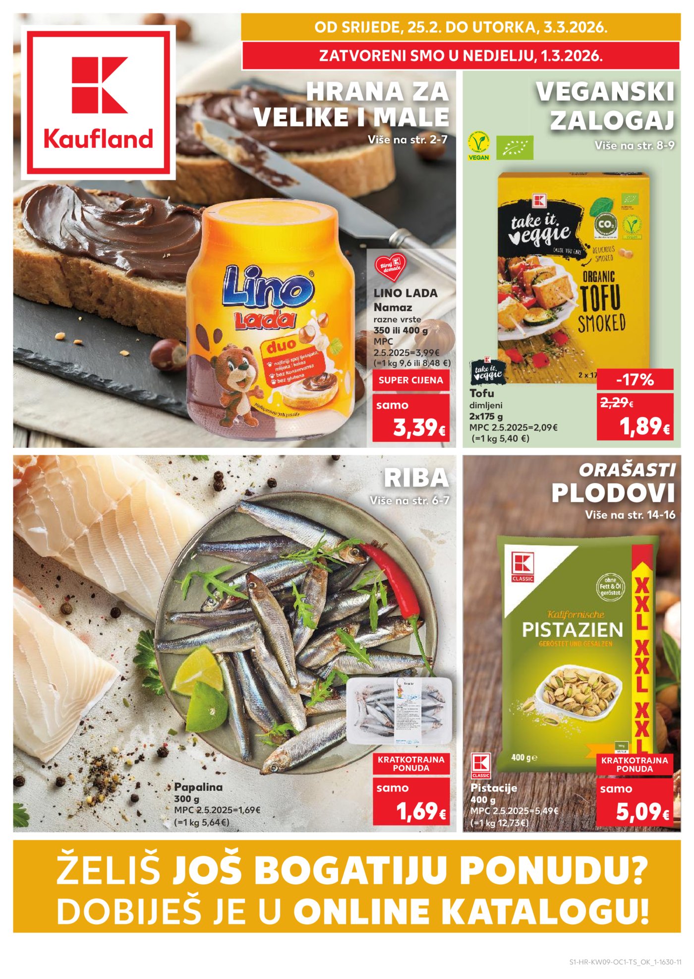Kaufland katalog Robne Marke 25.02. - 03.03.2026. Pula, Zadar, Split, Osijek, Ivanec