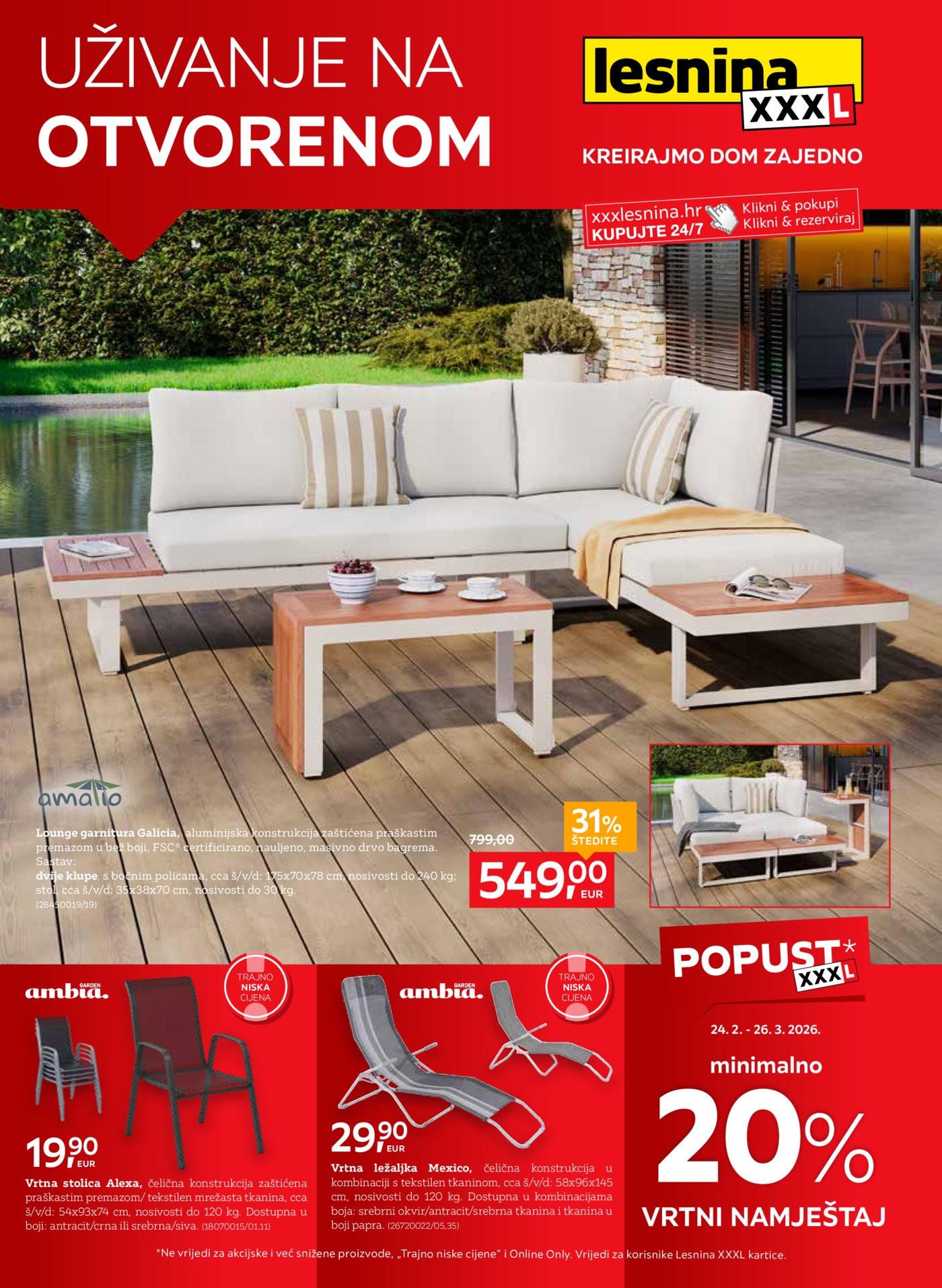 Lesnina Uživanje na otvorenom 24.02.-26.03.2026.