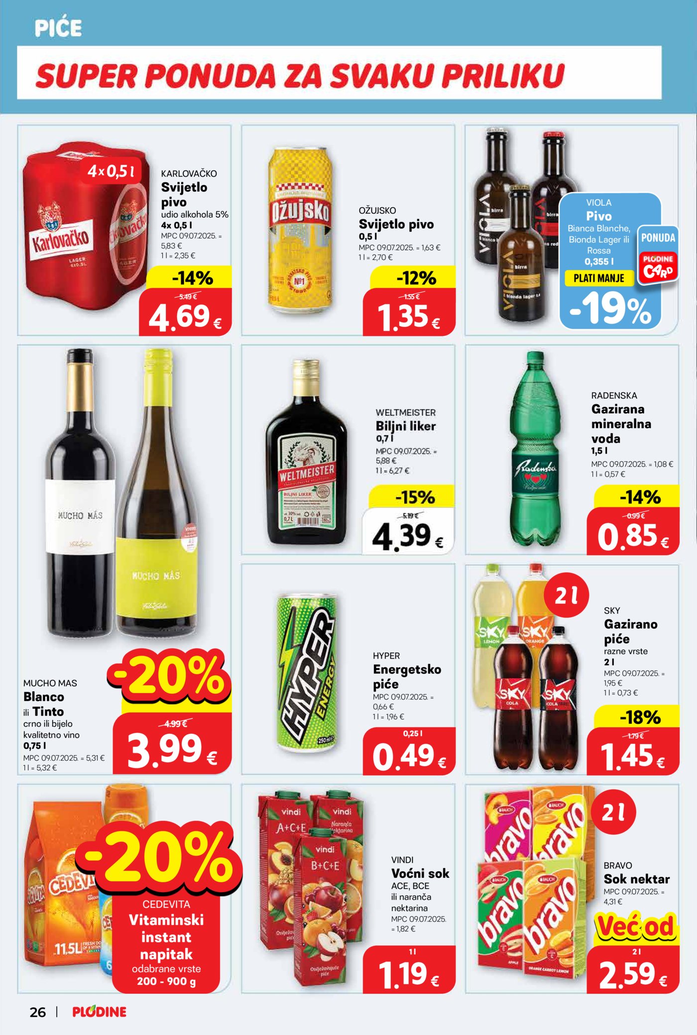 Plodine katalog Akcija 25.02.-03.03.2026.