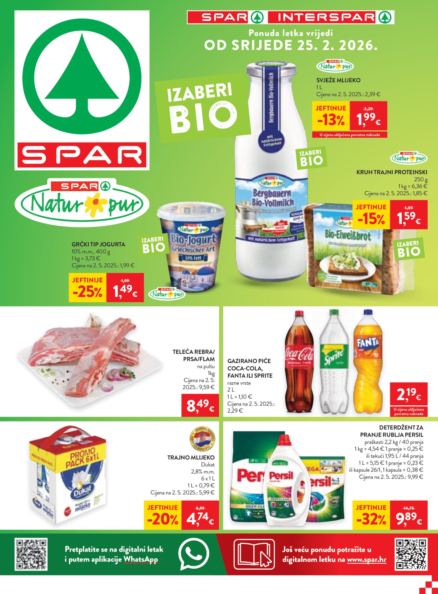 SPAR/INTERSPAR katalog Akcija 25.02.-10.03.2026.