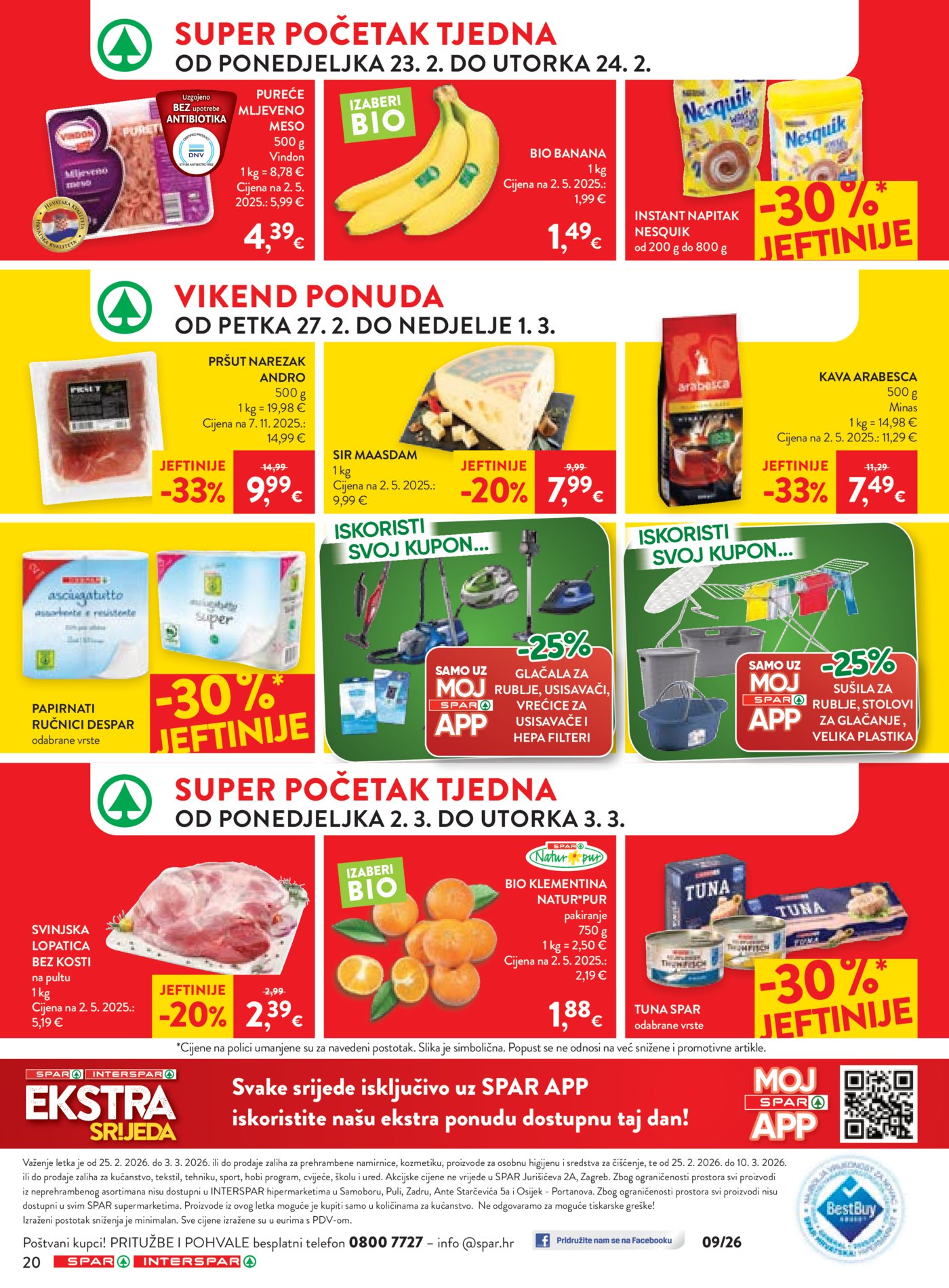 SPAR/INTERSPAR katalog Akcija 25.02.-10.03.2026.