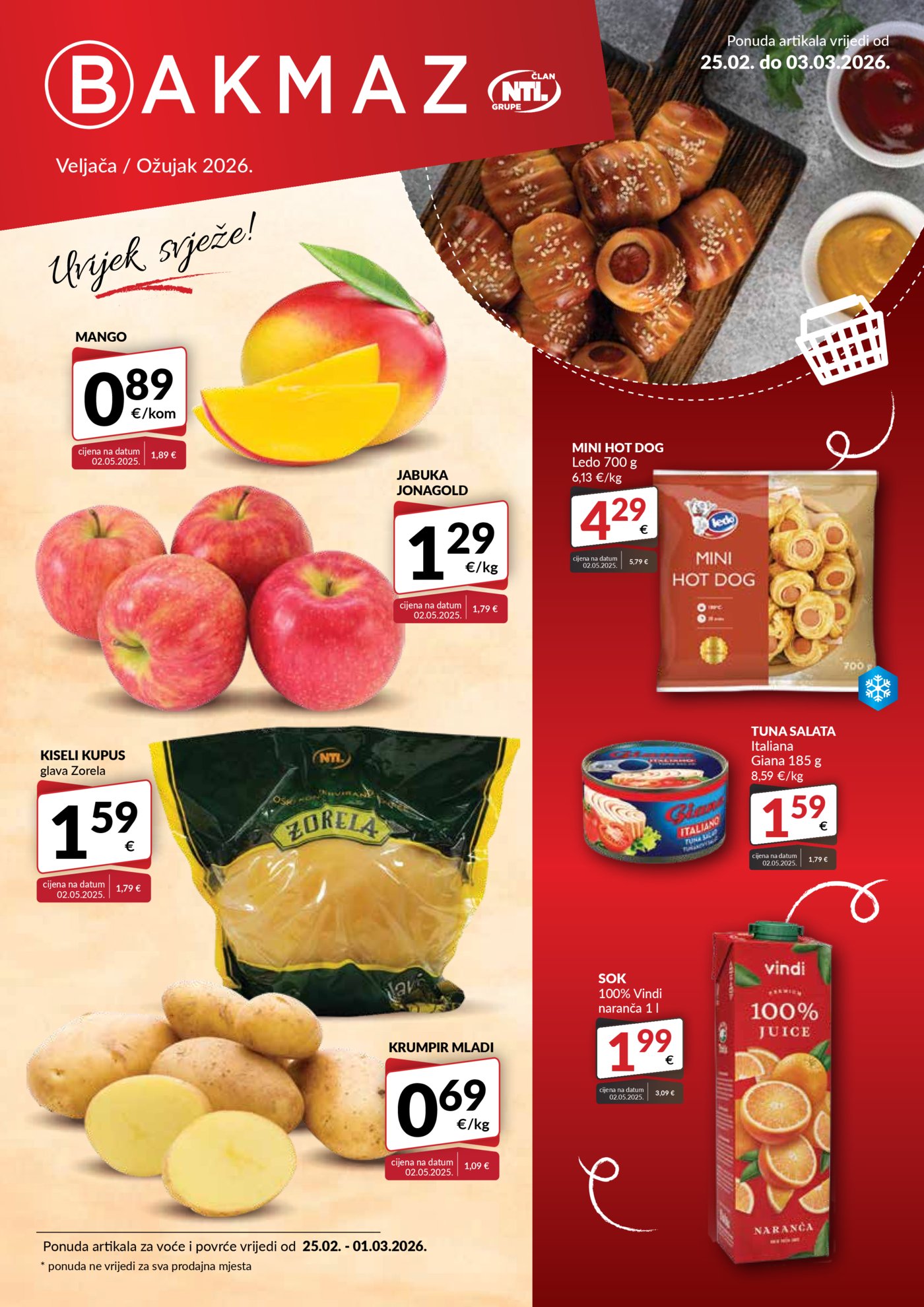 Bakmaz katalog Akcija 25.03.-03.03.2026.
