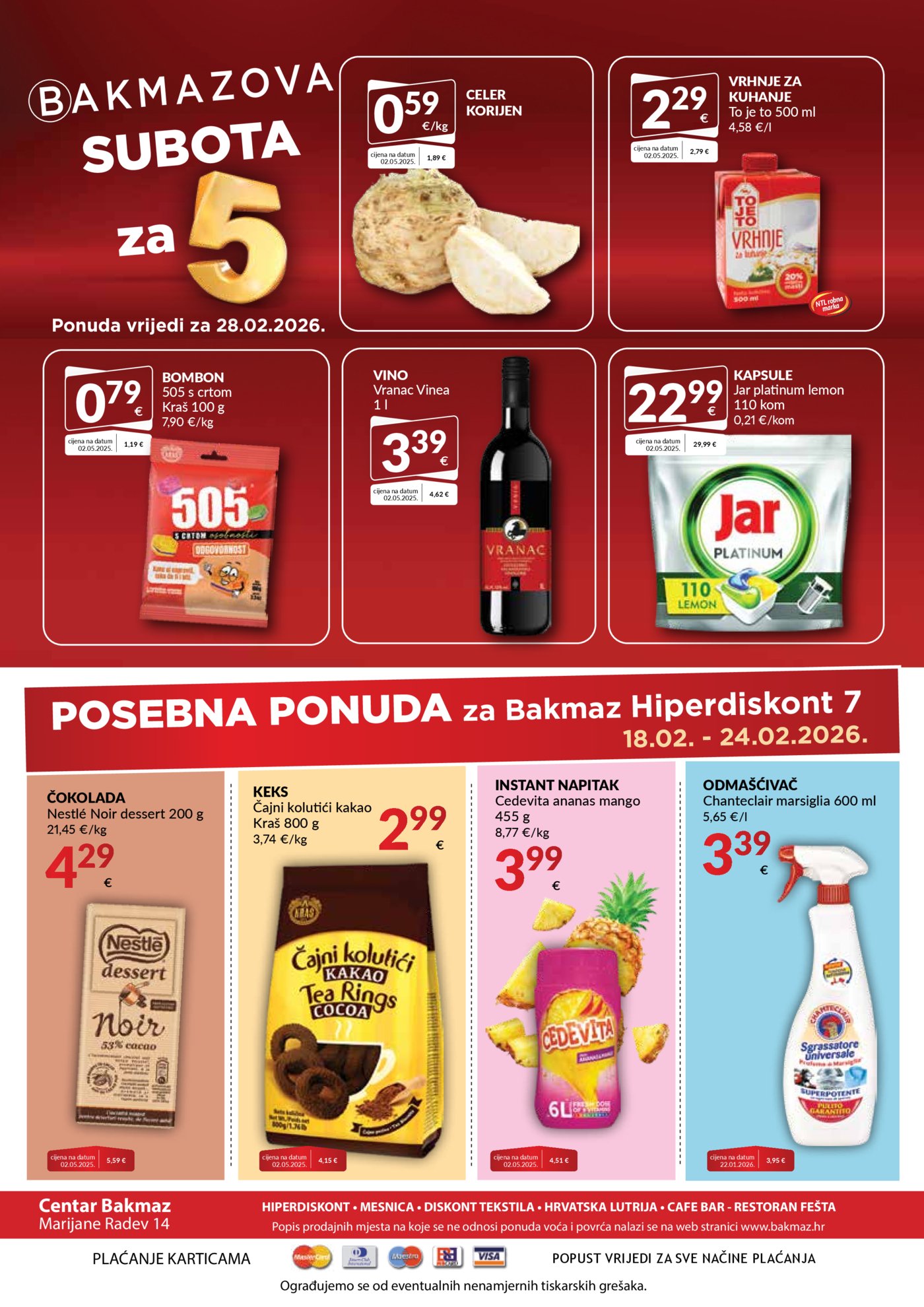 Bakmaz katalog Akcija 25.03.-03.03.2026.
