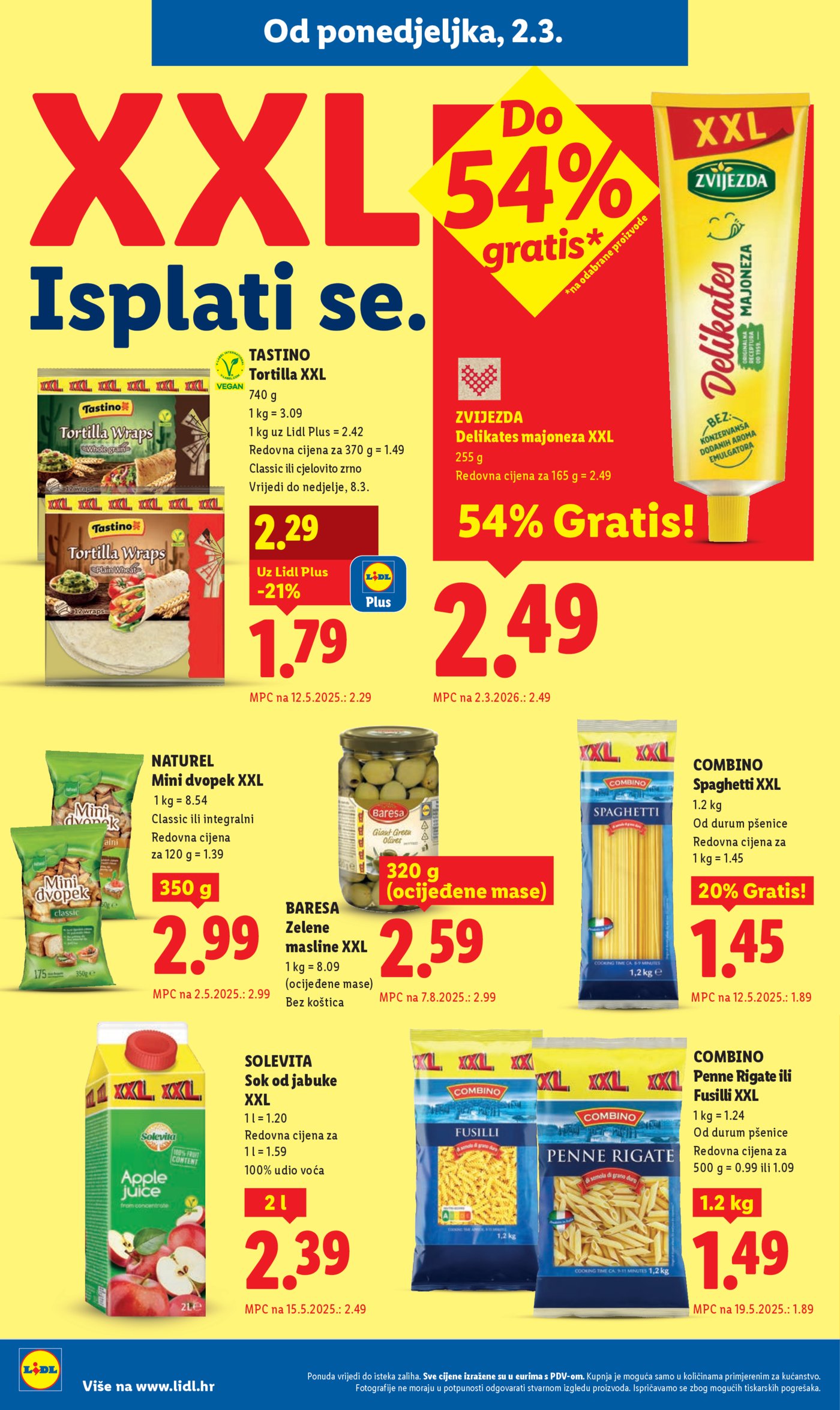 Lidl Super ponuda od ponedjeljka 02.03.-08.03.2026.