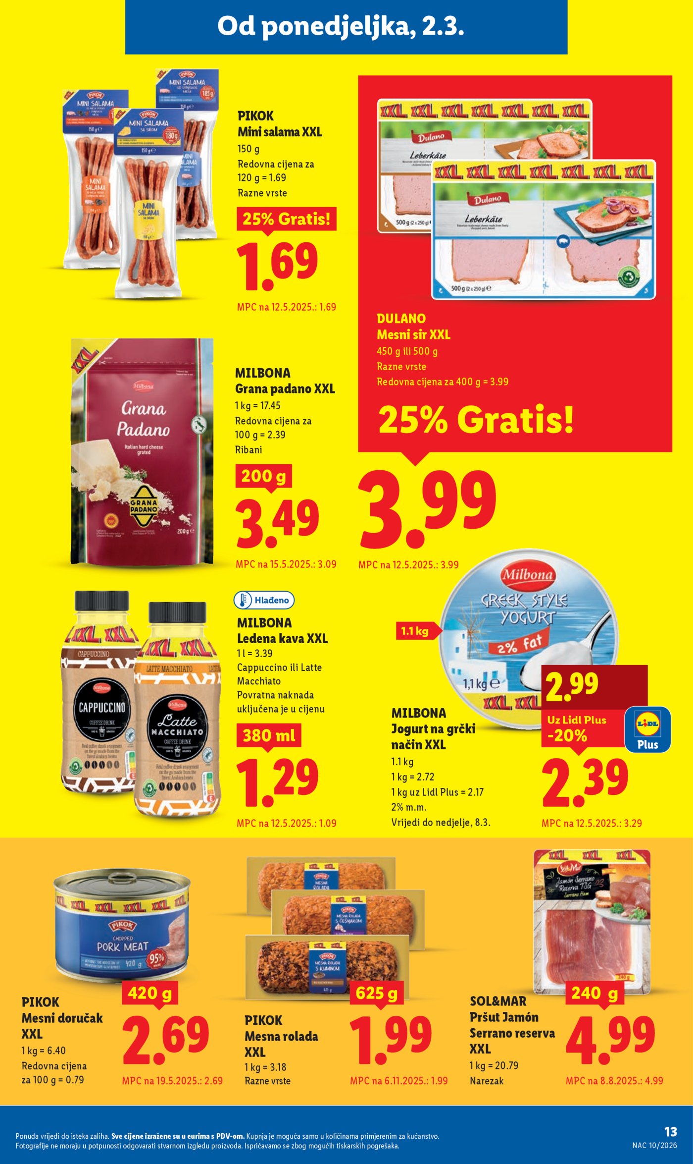Lidl Super ponuda od ponedjeljka 02.03.-08.03.2026.