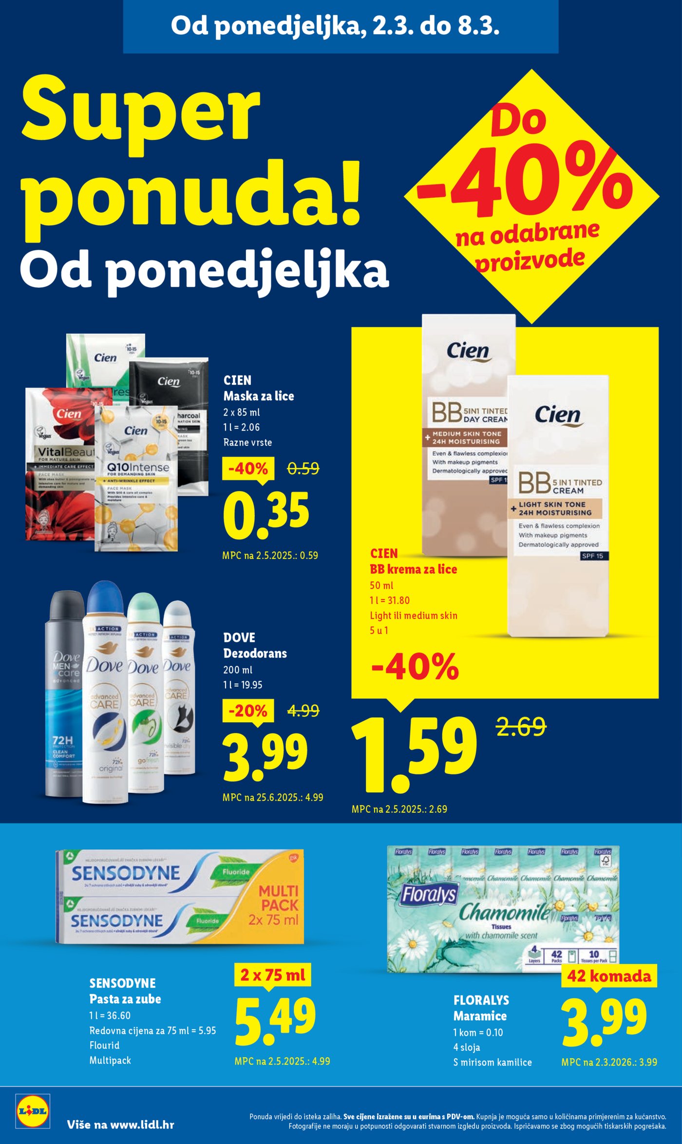 Lidl Super ponuda od ponedjeljka 02.03.-08.03.2026.
